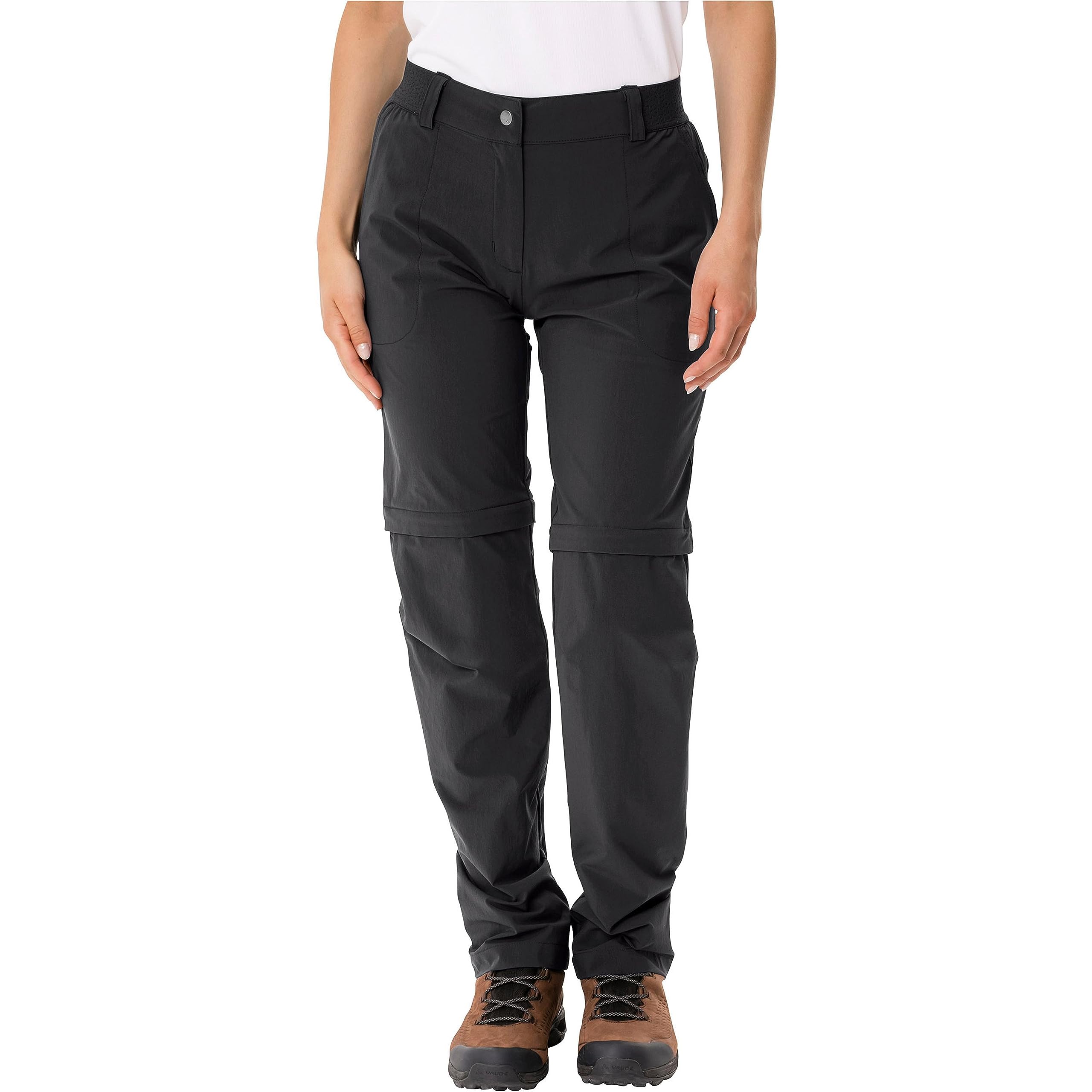VAUDE Wanderhose Damen Farley Stretch Zip-Off Hose II, Wasserabweisende Zip-Off Trekkinghose, Bequeme Stretch-Wanderhose – strapazierfähig & schnelltrocknend