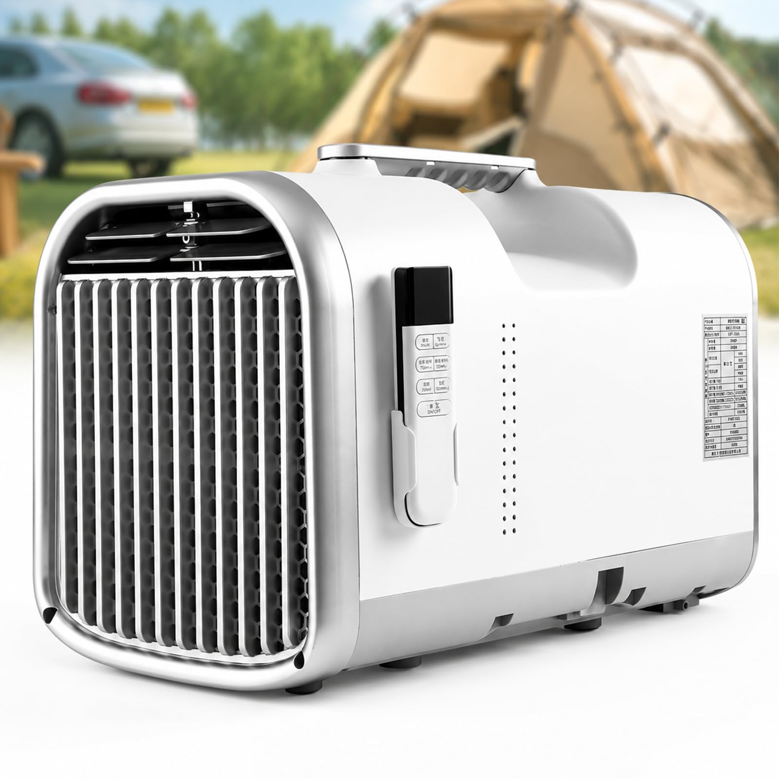 KPOUYYDS Portable Air Conditioner, Tent AC with 5100 BTU Cooling for Camping, RV, Tents & Small Room, 110V 400W Low Power Consumption with 12H Timer, Remote Control 60°F-89°F V1pro