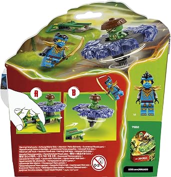LEGO NINJAGO Nya, Mutasyon Canavarı Topacına Karşı 71849-6 Yaş Üzeri Çocuklar için Aksesuarlı Nya ve Kötü Mutasyon Canavarı Minifigürleri İçeren Yaratıcı Oyuncak Yapım Seti, Hediye Fikri (49 Parça)