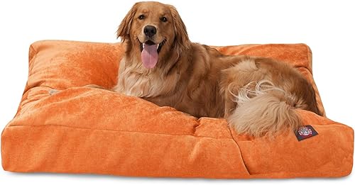 Miniatura 34 de Majestic Pet Villa - Cama rectangular para perro, lavable, cama antideslizante y cómoda para mascotas, cama de jaula con funda extraíble lavable,