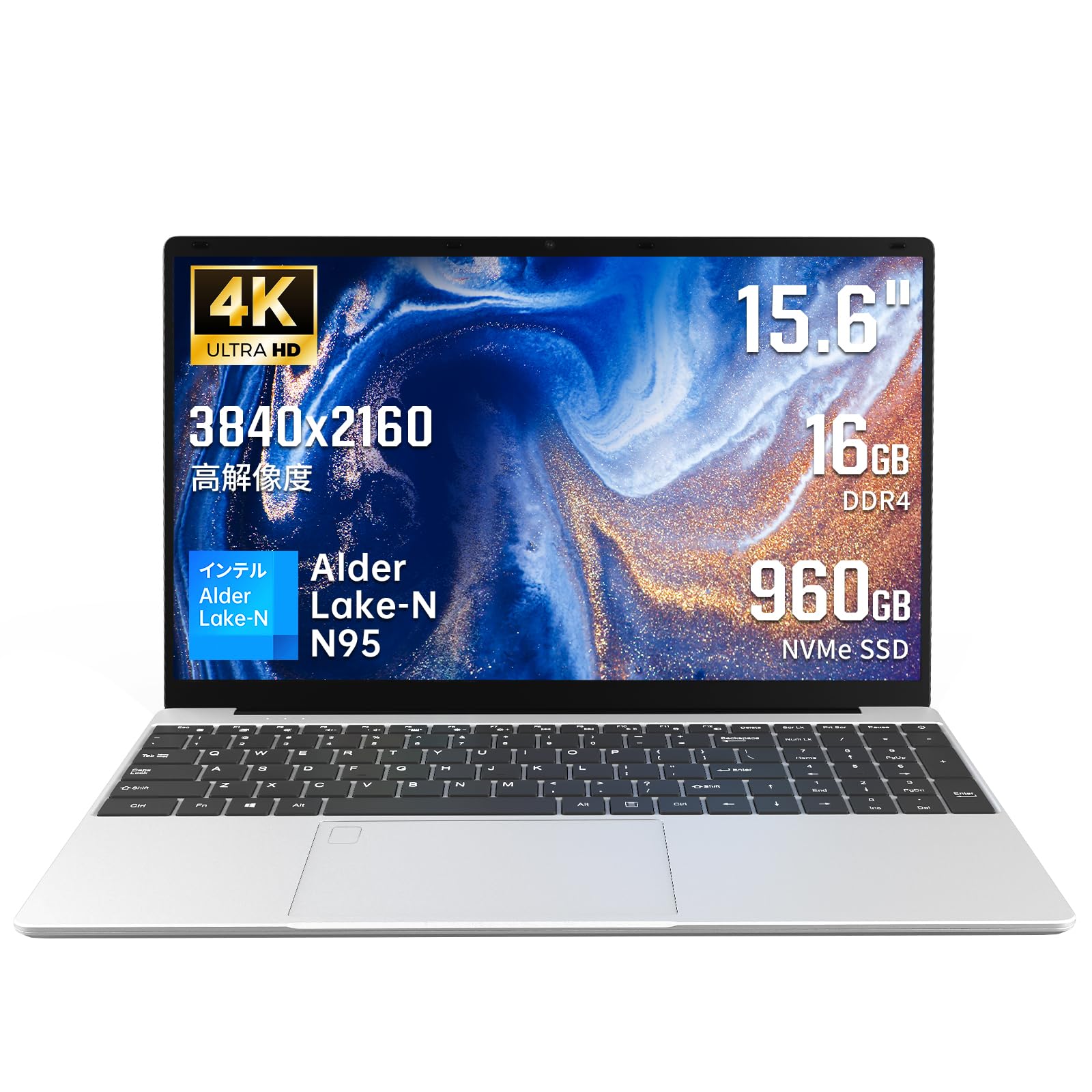 Amazon.co.jp: YHBIN パソコン ノート office付き 15.6インチ 4K（3840 