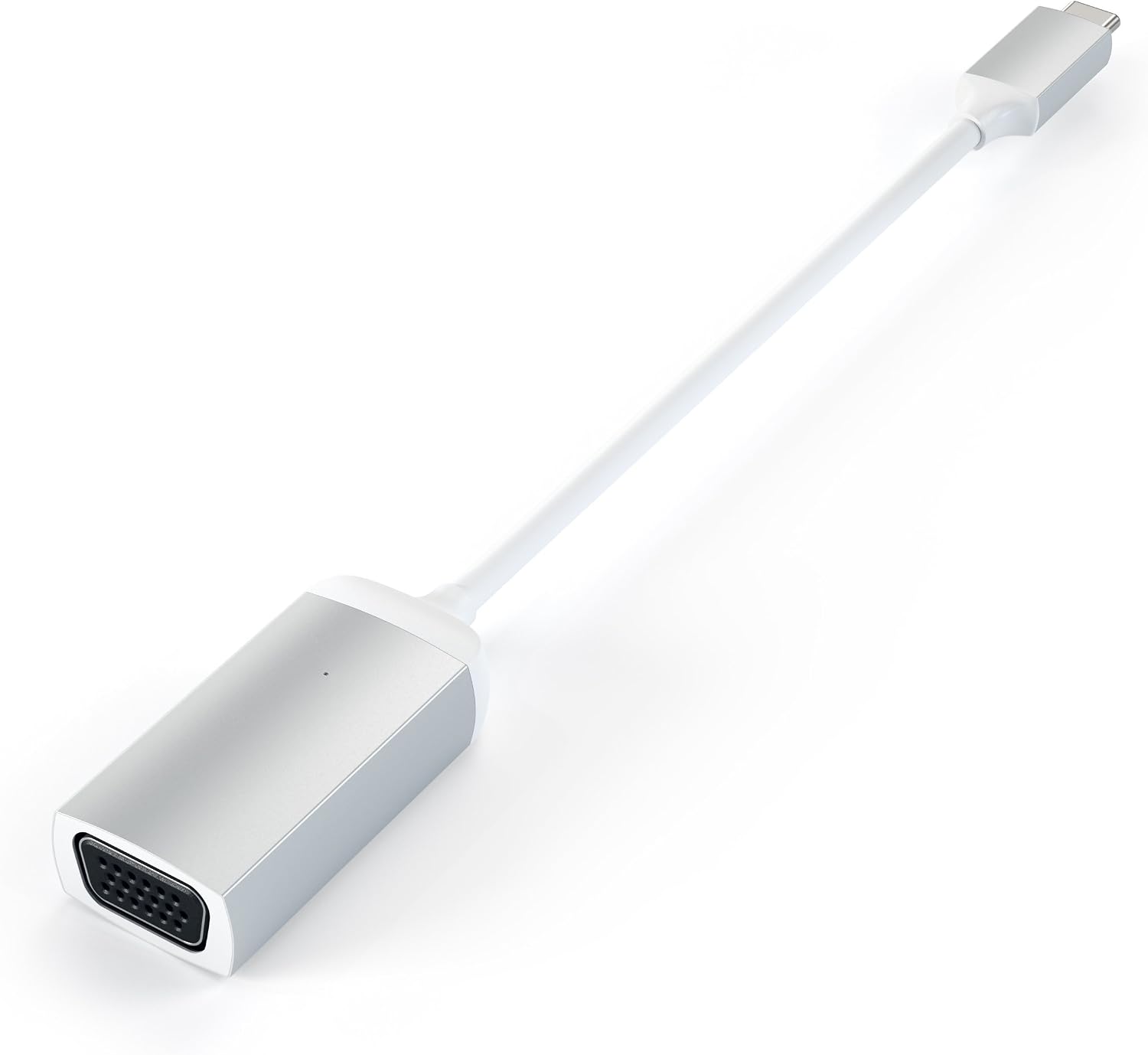 Satechi Type-C VGA USB-C Cable Adapter 1080p/60Hz - for M5/M4 MacBook Pro/Air, M5/M4 iPad Pro/Air, M4 Mac mini, M4 iMac and More (Silver)
