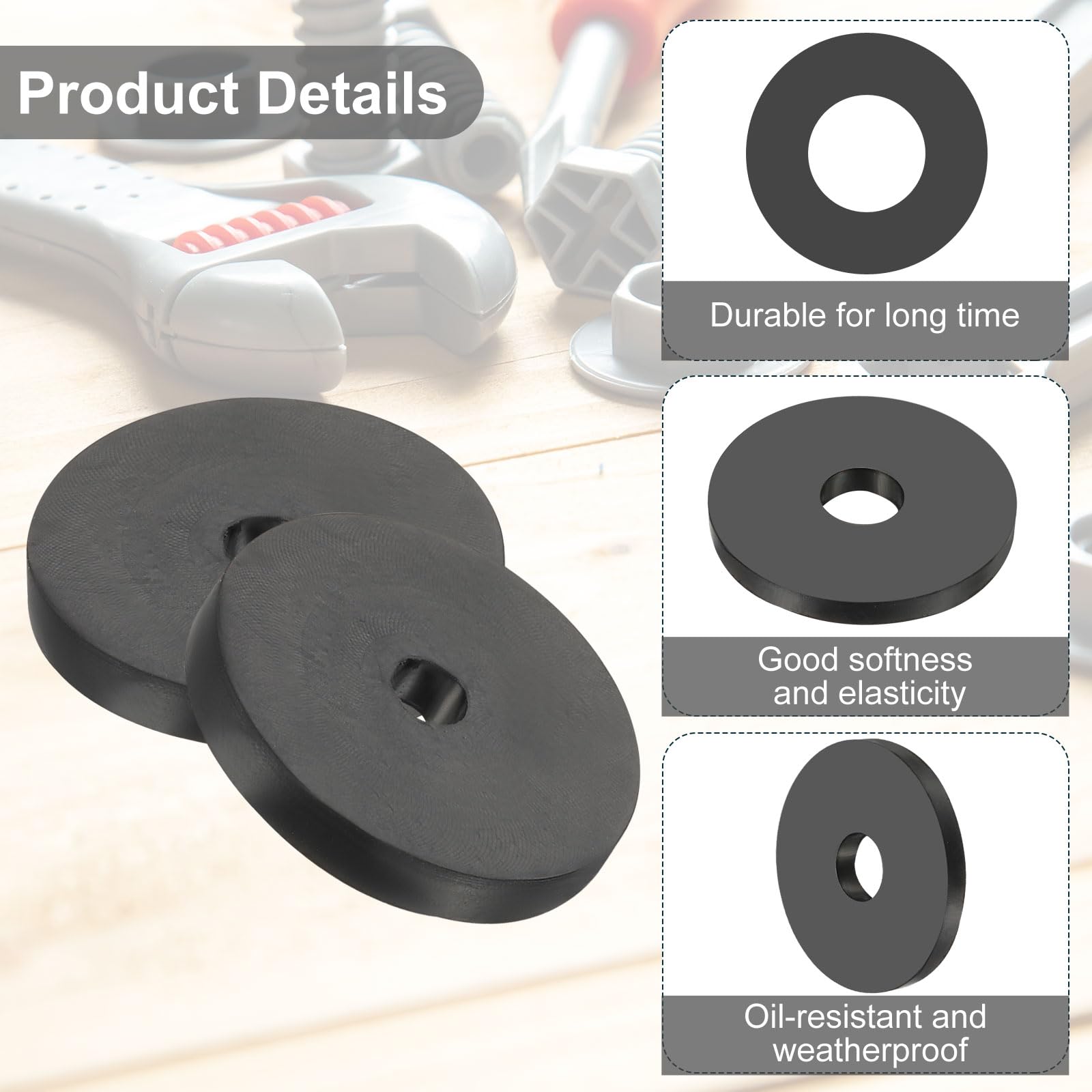 PATIKIL Multi Purpose Rubber Spacer - Image 3