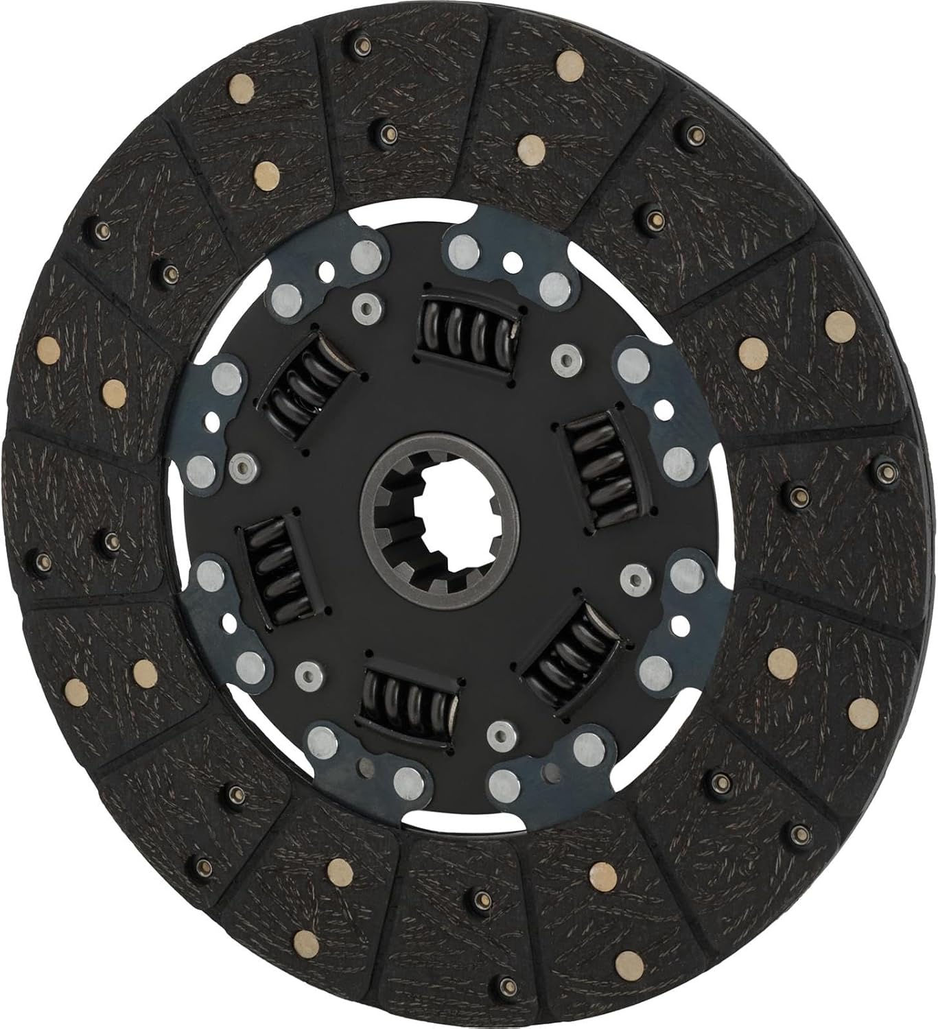 Speedway Motors Flathead Ford 10 Inch Clutch Disc, 1-3/8 Inch 10-Spline Hub, Organic Friction Disc for Early Ford V8 Applications Using 11-5/8 Inch Bolt Circle