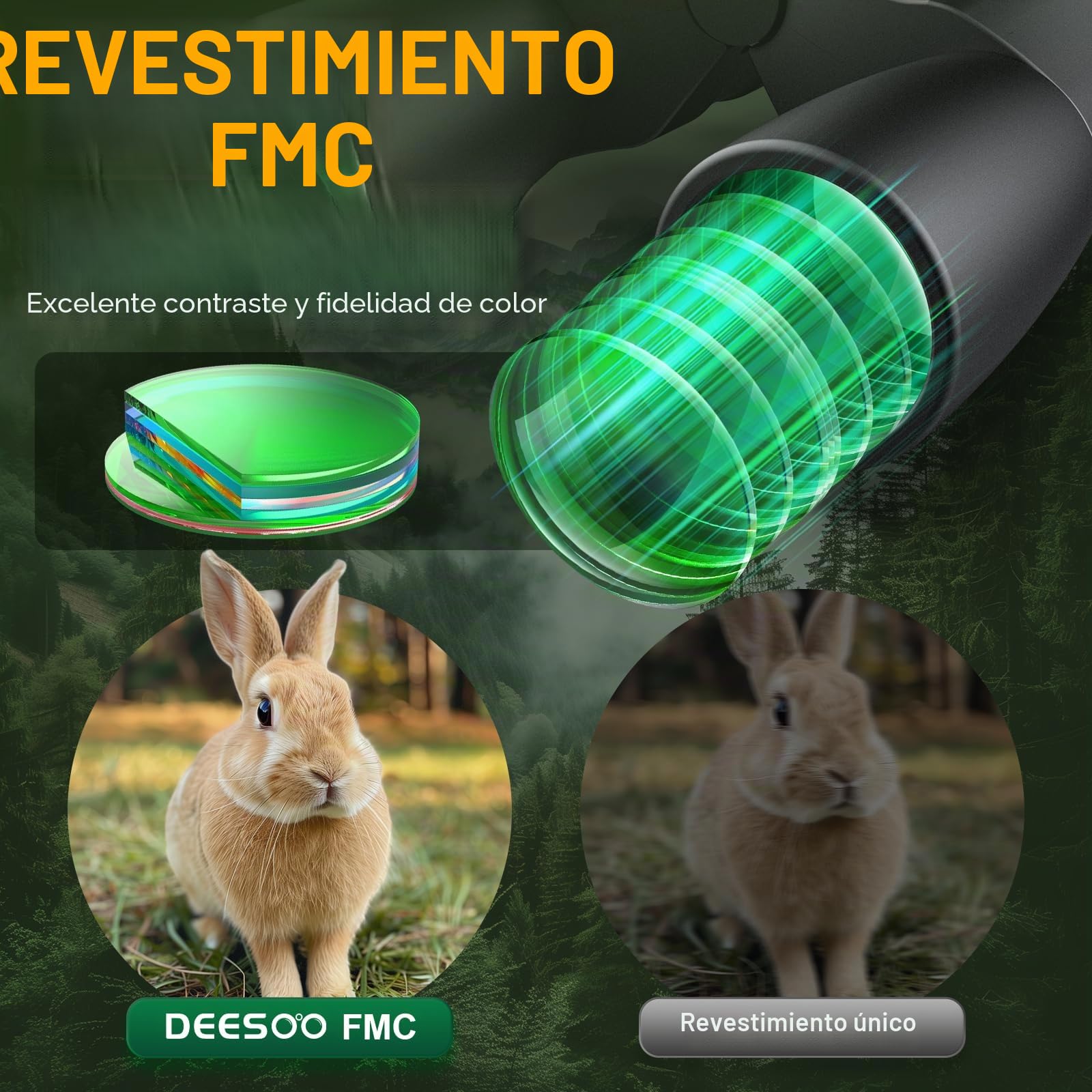 Prismáticos HD de 12-36 x 50 para Adultos, prismáticos de Alta Potencia con visión Clara de Poca luz para observación de Aves, prismáticos con Zoom con Gran visión para Caza, Crucero, Viajes,