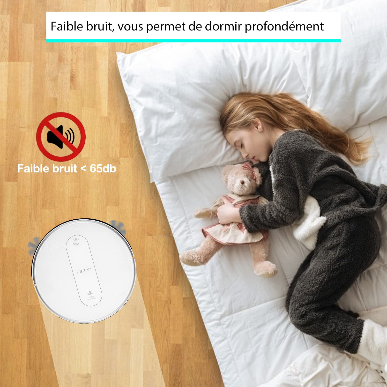 Robot Aspirateur Laveur Cleanova W9, 150Min/5000Pa Aspirateur Robot, Navigation LiDAR avec Cartographie, Zones Virtuelles, Alexa/APP, Idéal pour Les Sols,Tapis Poils d'animaux - Électroménager