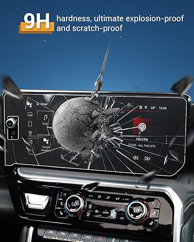 Miniatura 4 de YEE PIN 2022 2023 2024 2025 GMC AT4 Protector de pantalla de 13.4 pulgadas para GMC Sierra 1500 Accesorios 2500HD3500HD Denali AT4 AT4X pantalla