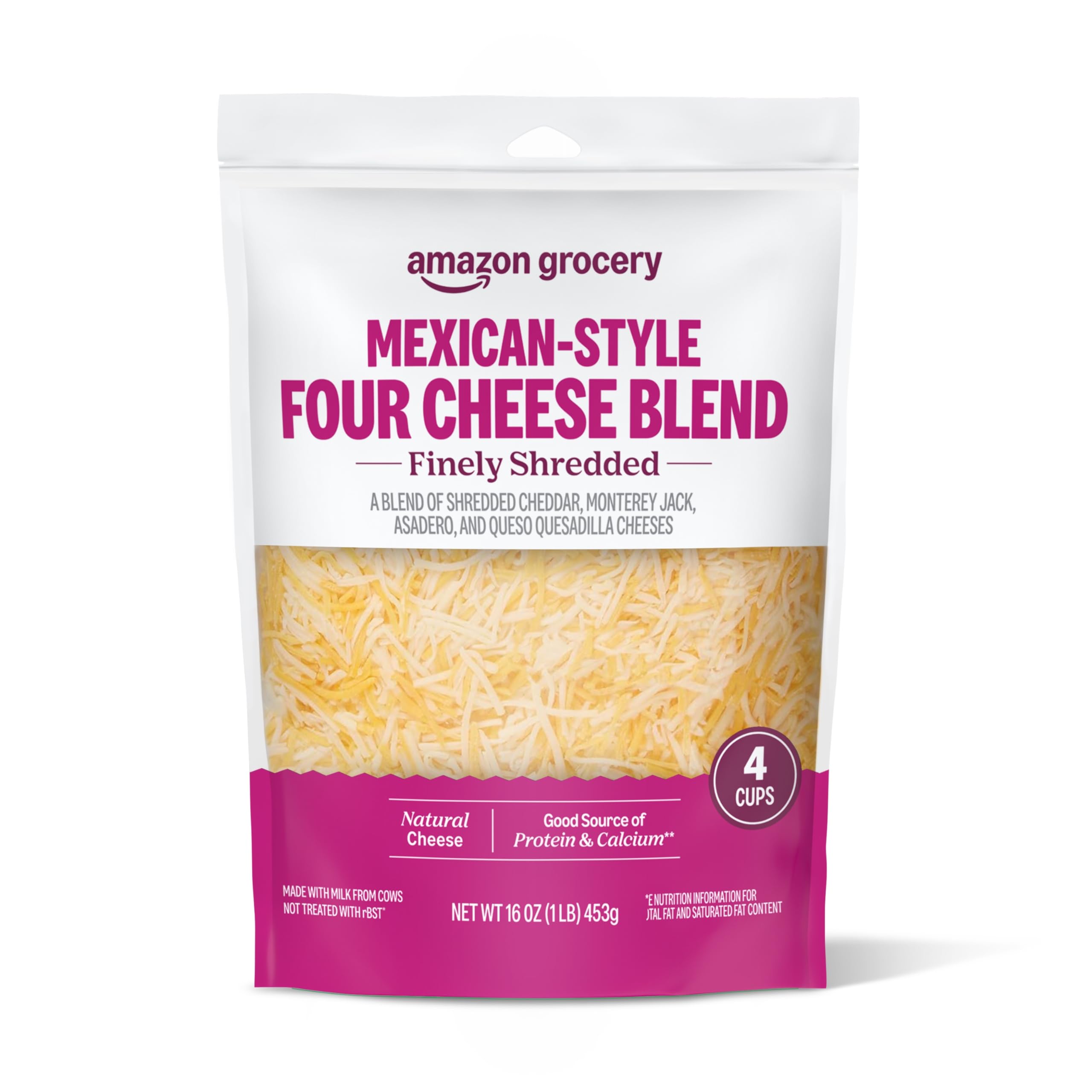 Amazon.com: Amazon Grocery, Mexican-Style Four Cheese Blend