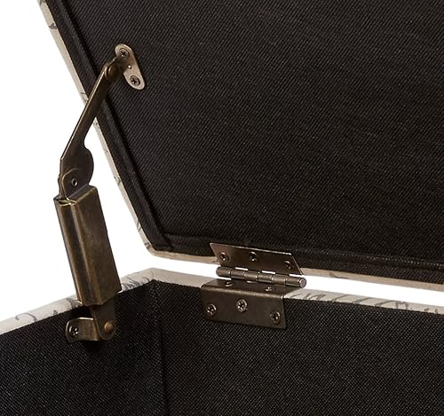 Miniatura 13 de FIRST HILL FHW Living Storage Ottoman, pequeña, color negro Negro -,Marrón