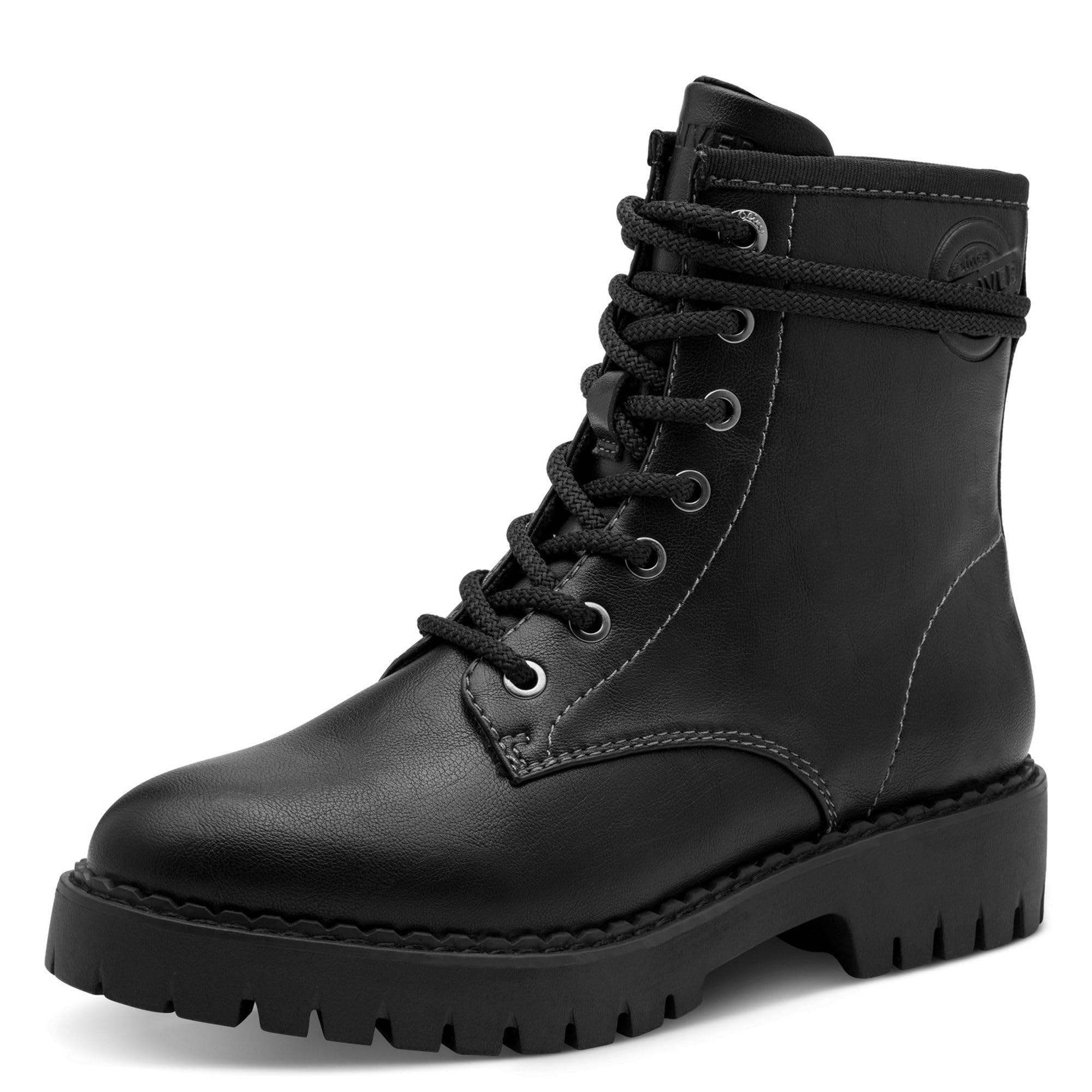 s.Oliver Women's Lace Boot Flat 5-25213-41 Ankle Boots, black, 6 UK
