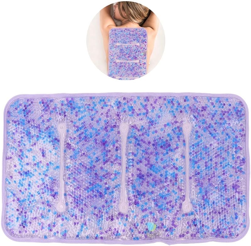 Hot and Cold Large Gel Bead Pack by FOMI Care | 20” x 12” | Ice Therapy for Back, Shoulder, Knee, Thigh Pain Relief | Premium Reusable, Oversized Wrap and Compress | Freezable, Microwaveable