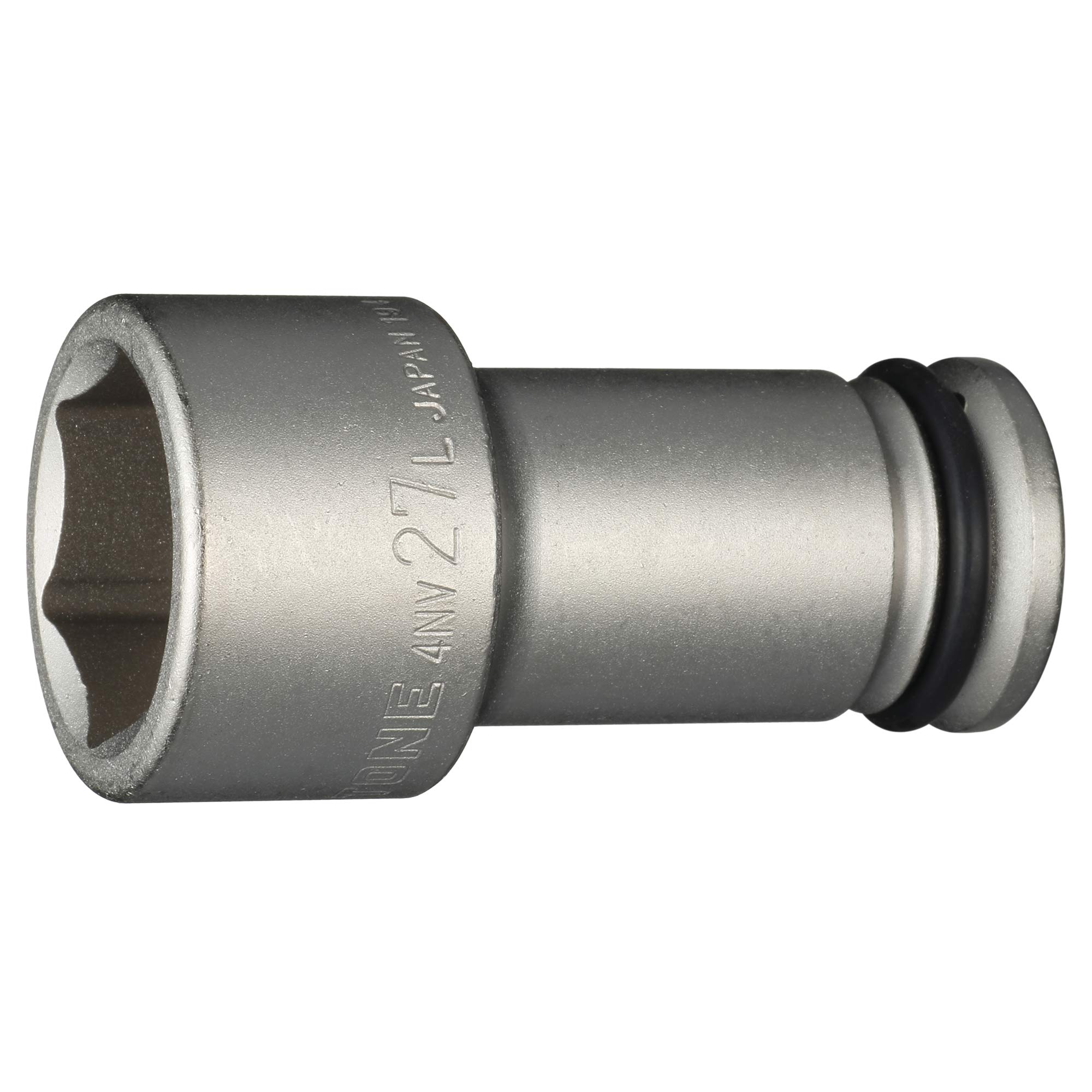 TONE Impact Long Socket 4NV-27L Insertion Angle 1/2 inch (12.7 mm) Double Side Width 1.1 inches (27 mm)