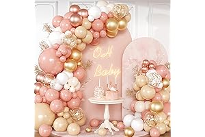 Blush Pink and Rose Gold Balloon Arch Garland Kit
