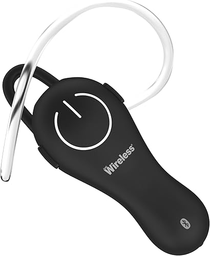 Just Wireless Auricular inalámbrico Bluetooth manos libres de una oreja - Compatible con Apple iPhone (XS, XS Max, XR, X, 8, 8 Plus), teléfonos