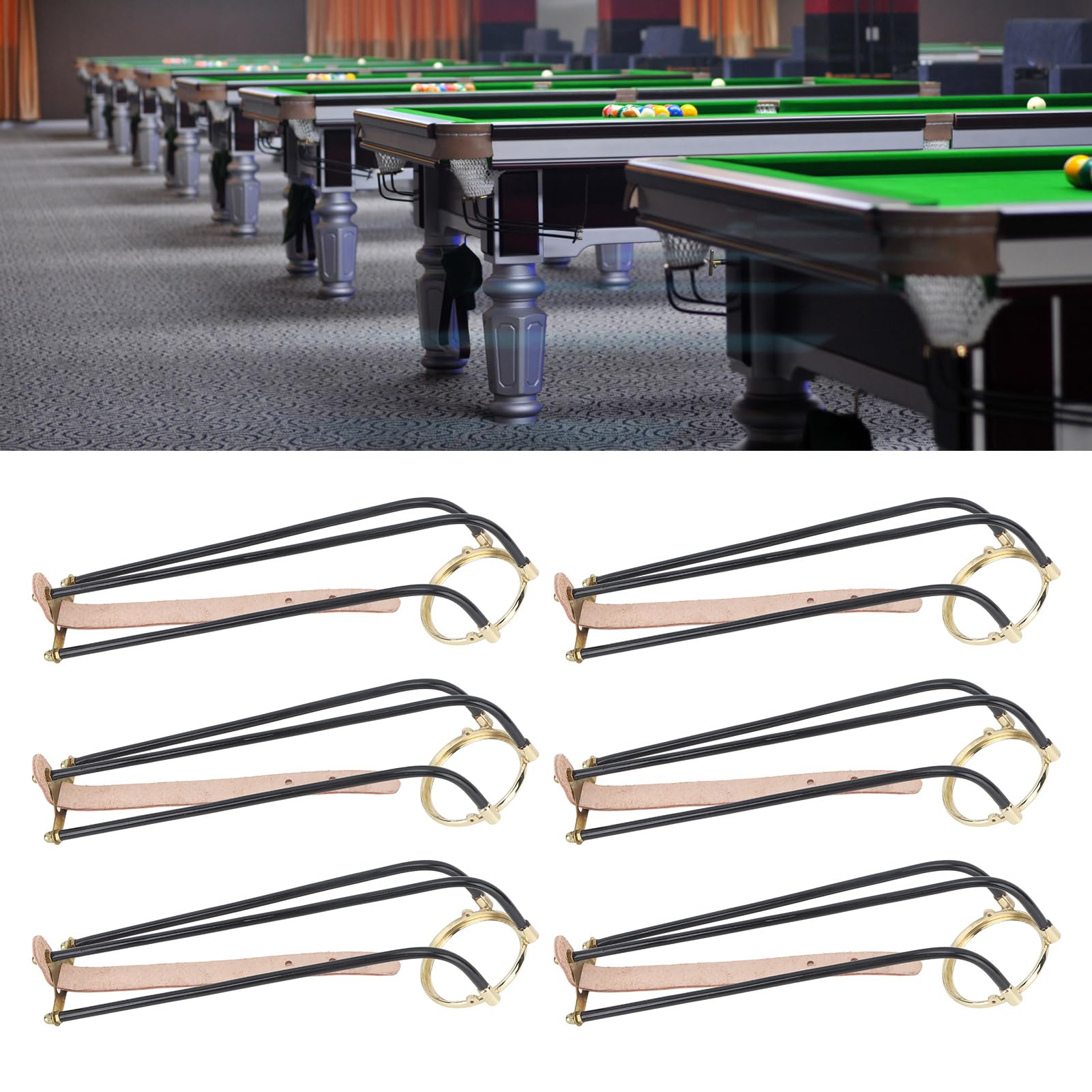 Poche Pour Table De Billard XINMYD Poches De Billard 6 Pièces - Filets De Replacement Pour Table De Billard Américain, Laiton Bronze Boules De Billard