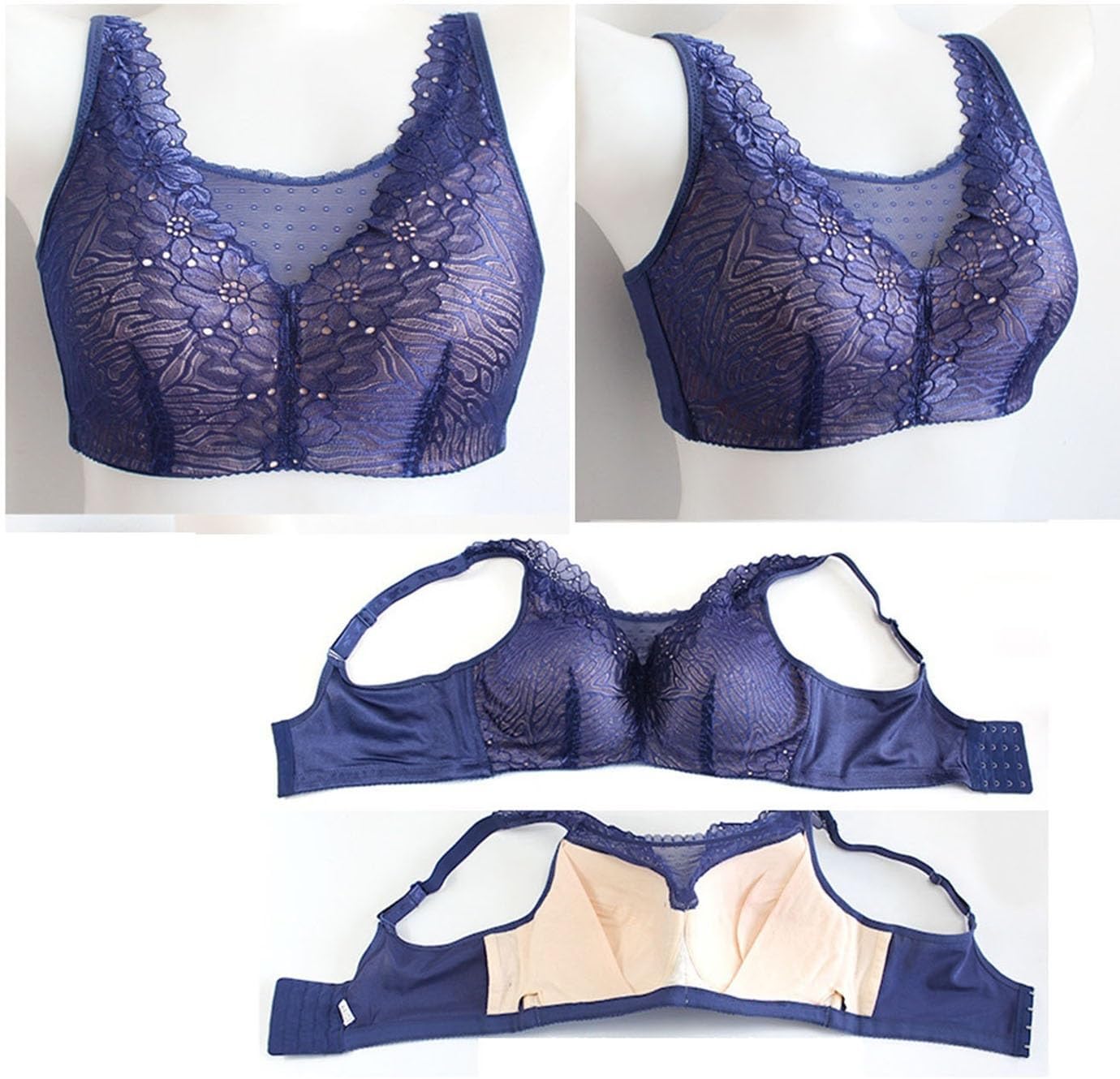 Post Surgical Mastectomy Pockets Bras Breast Prosthesis Breast Forms Compression rt Wireless Cotton Daily Bra Top