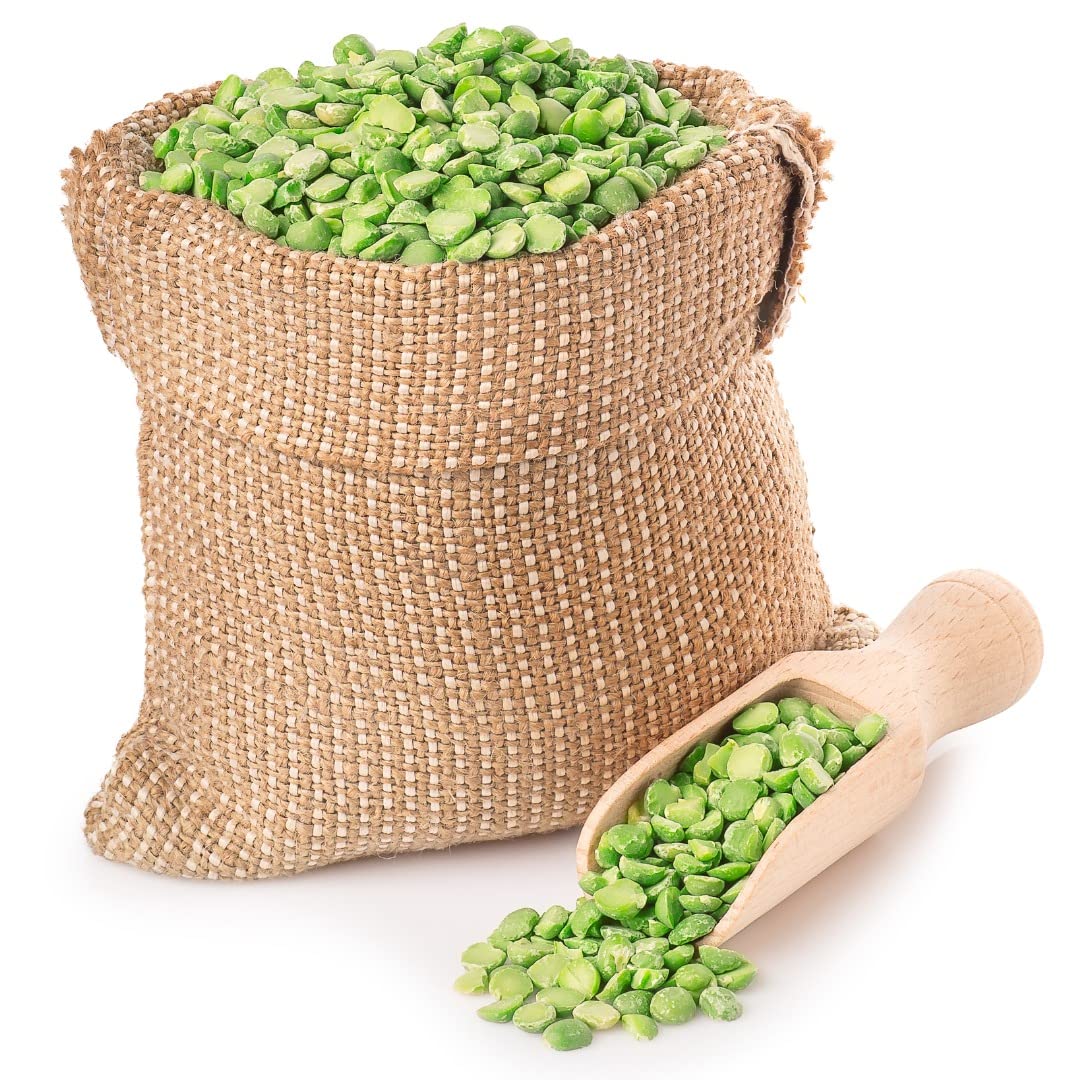 Grüne Erbsen halb geschält und getrocknet peas 25 kg Sack Hülsenfrüchte 1A GMO frei feinste Qualität Soleilfood