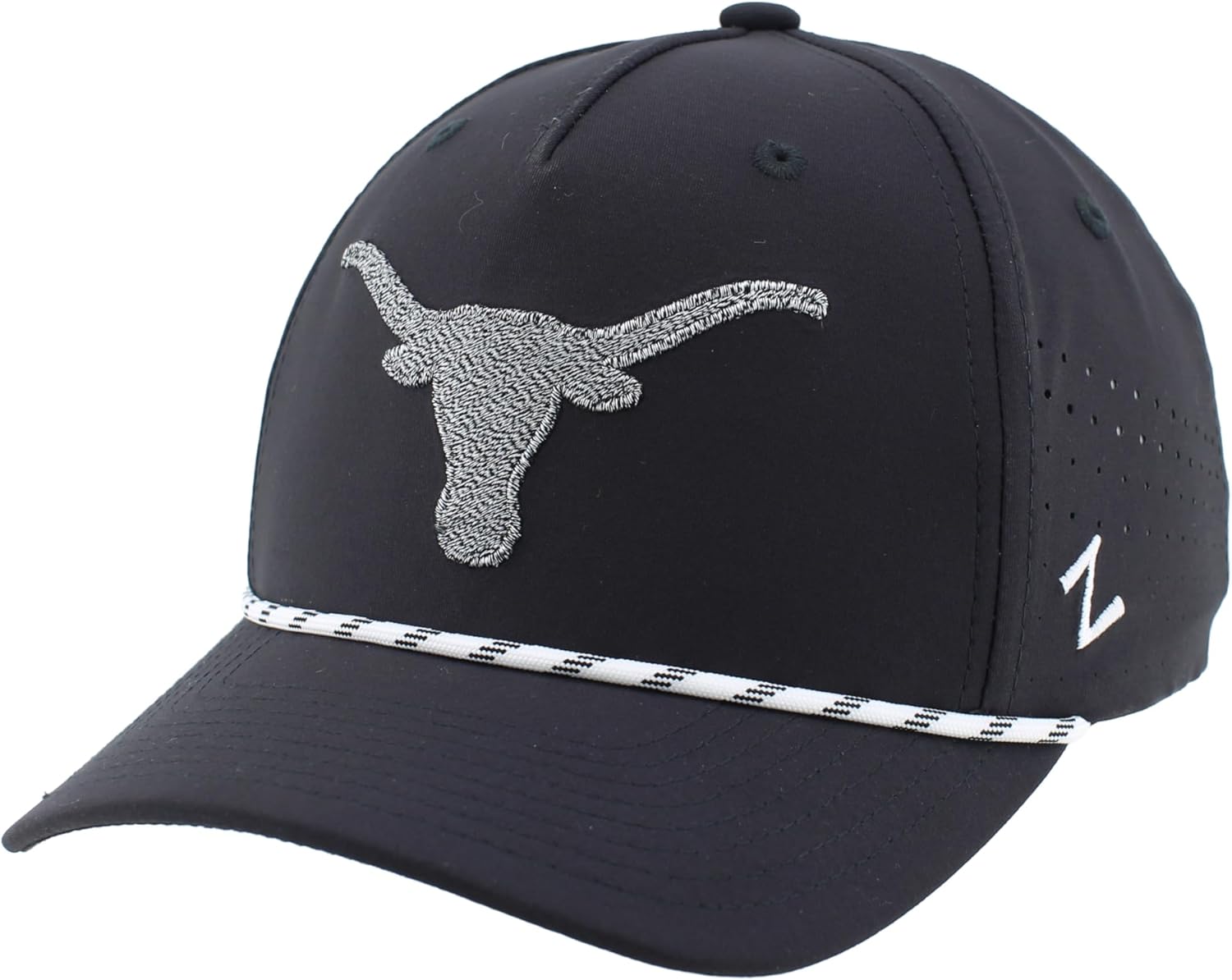 ZHATS NCAA Unisex-Adult NCAA Officially Licensed Rope Hat Snapback Performance Black