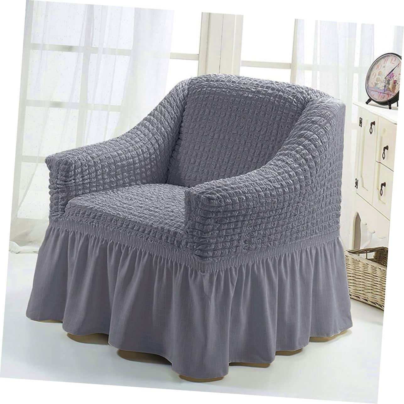 Cabilock Recliner Stretch Sofa Slipcover Cover for Lounge Chairs and Recliners Easy to Install Machine Washable Elegant Design for Use