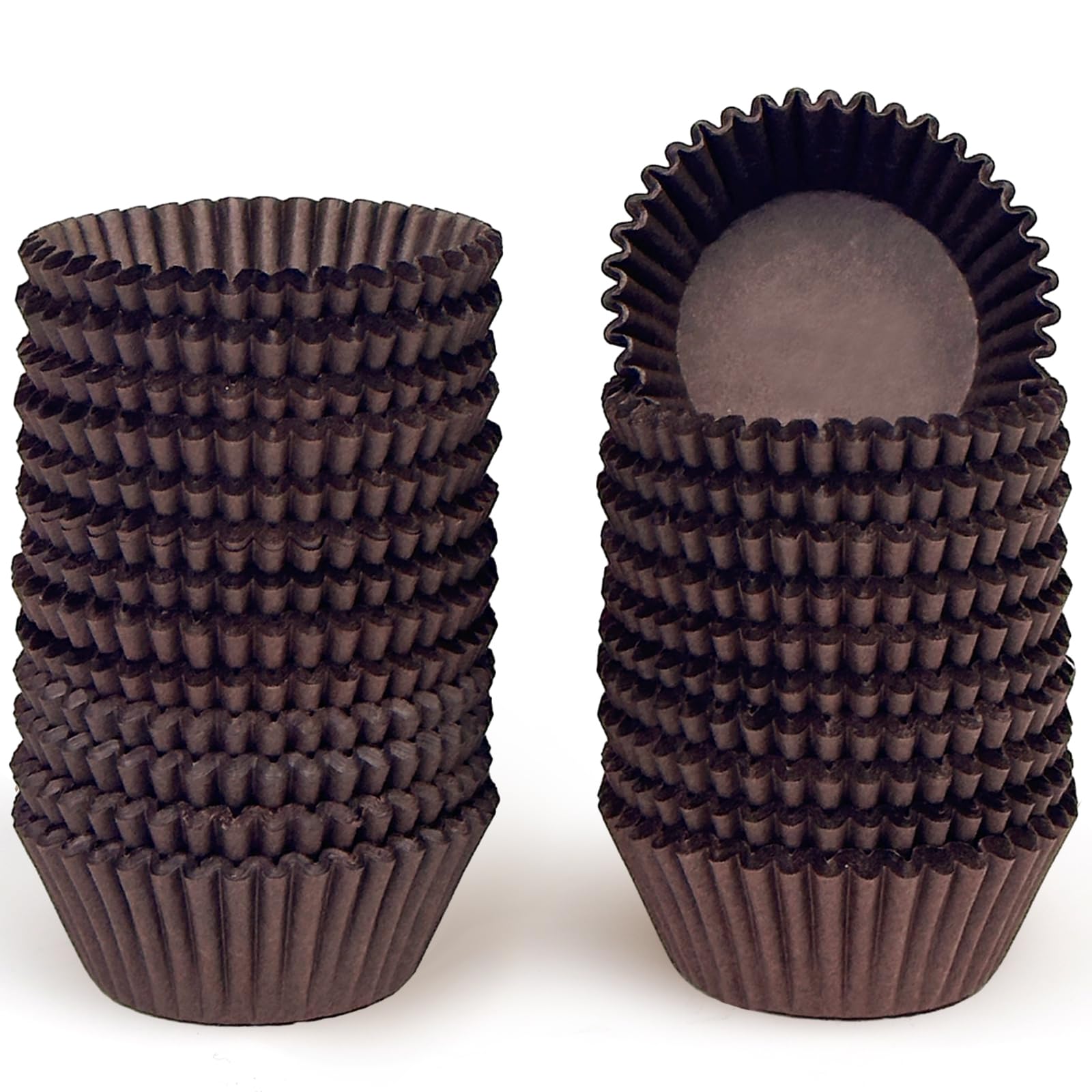 Gcardist 500-Count Coffee Cupcake Liners Muffin Linner No Smell, Food Grade Baking Cups (Standard Size)