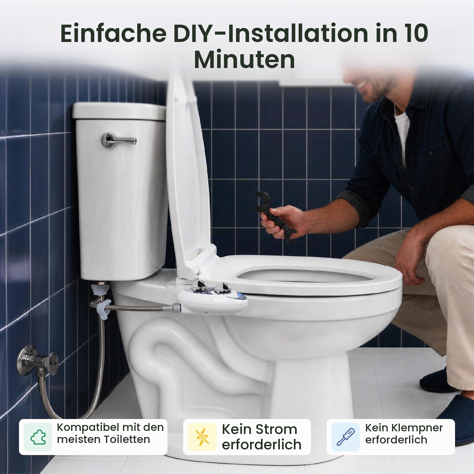 LUXE Bidet Neo 120 white BidetNeo120sww Bidet, Weiß, 17 x 10 x 3 inches