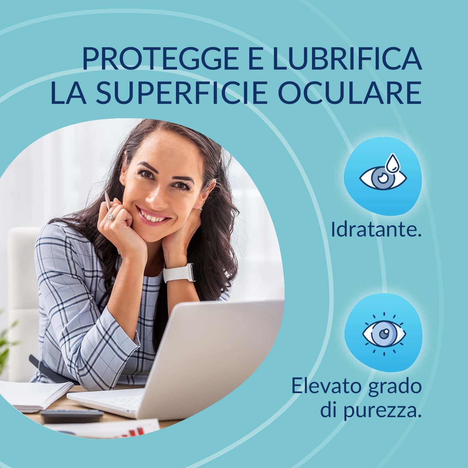 Fidia Farmaceutici Blu Yal A Free Collirio | Soluzione Oftalmica Isotonica Sterile con Acido Ialuronico Sale Sodico e Aminoacidi | Flacone da 10 ml con Contagocce OSD| Idrata e Lubrifica l’Occhio - 3