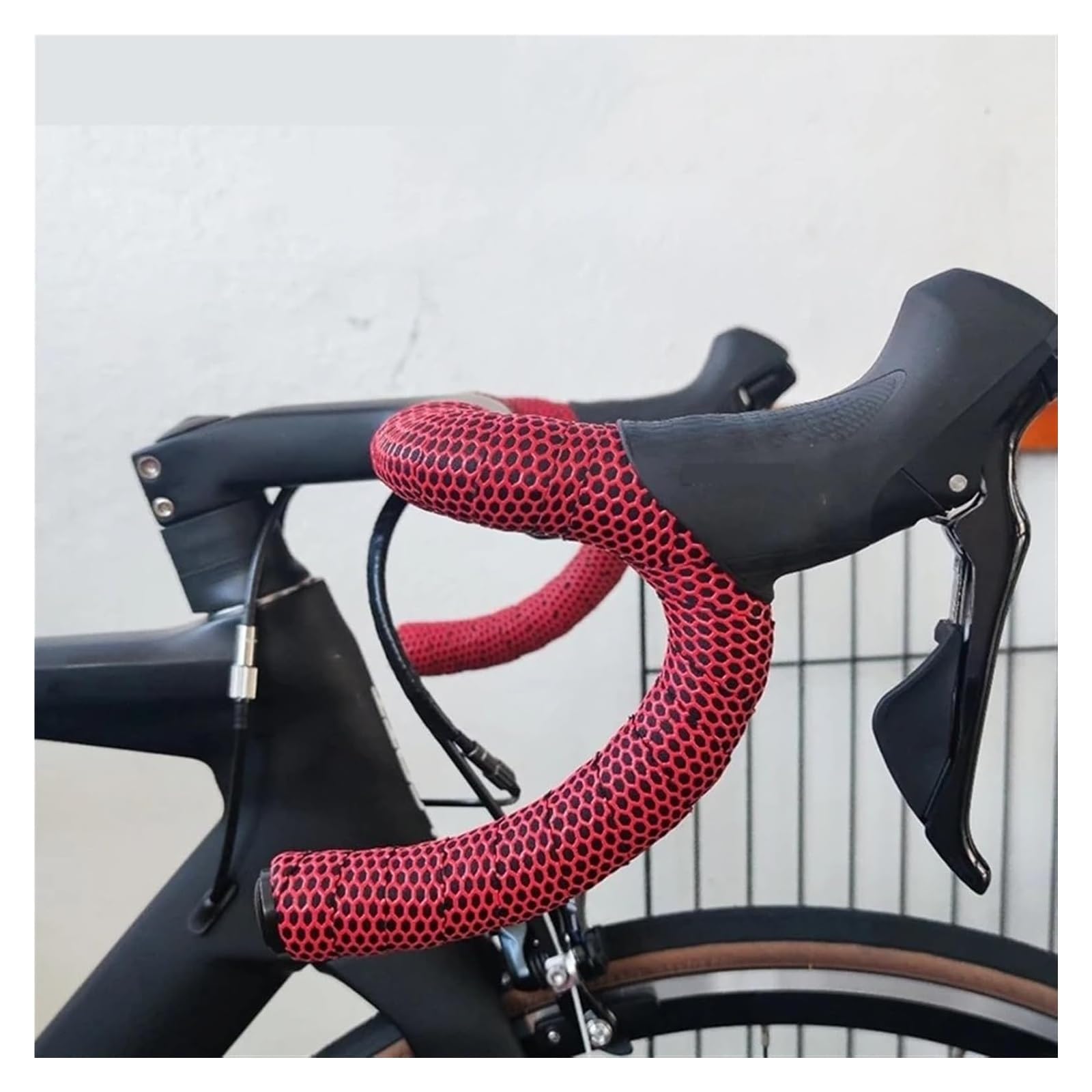 Lenkerband, Fahrrad-Lenkerband, Rennrad-Bänder, Silikon-Fahrrad-Lenkerabdeckung, weiches, rutschfestes Fahrrad-Lenkerband, Rennrad-Griffband(White)
