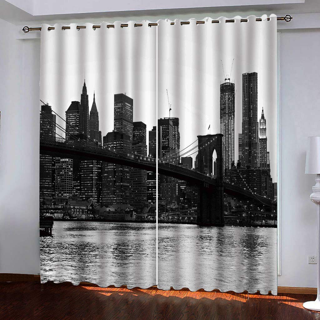 Rideaux opaques isolants contre le froid et la lumière du jour lot de 2 pièces 140x260