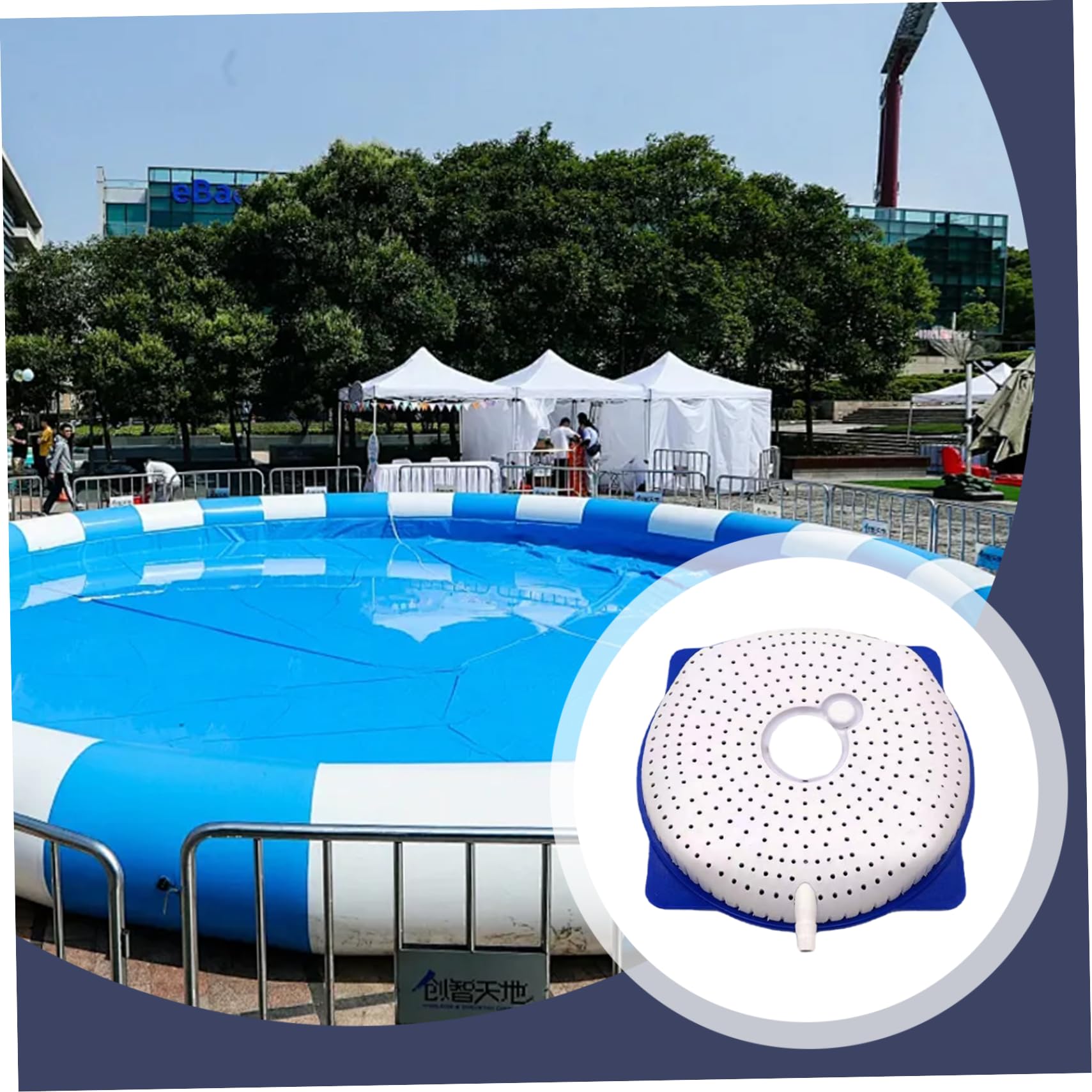 Pompa della piscina, pompa dell'acqua per drenaggio della piscina 1 Impostare scarico manuale anti-ologgiamento con addominali sommergibili per tubo flessibile per nuoto fuori terra, sifone