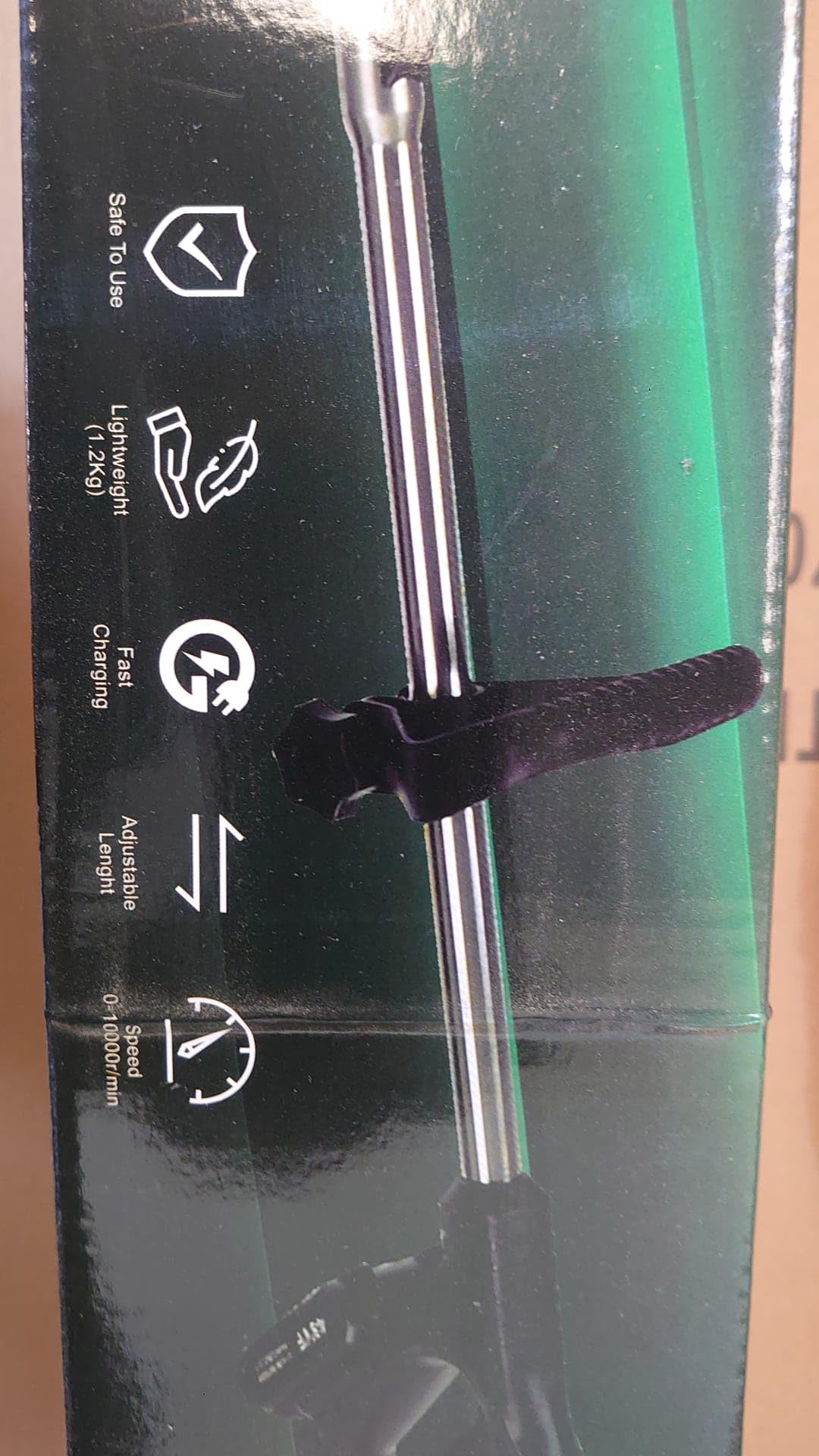 Desbrozadora Eléctrica a Batería 12V/98VF – 18.000 RPM | Incluye 2 Baterías, Cargador, Disco Metálico, Cuchillas | Cortacésped Inalámbrico Ligero y Potente | Cortabordes eléctrico