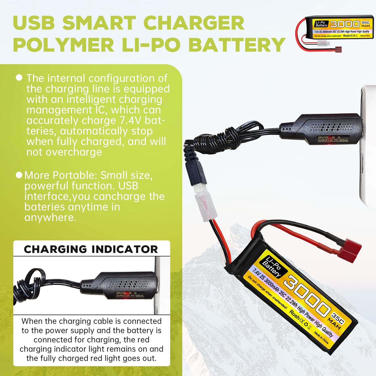 Tcb-3s-35c 11.1v 5200mah Batería Con Enchufe Xt60 Para | Meses Sin