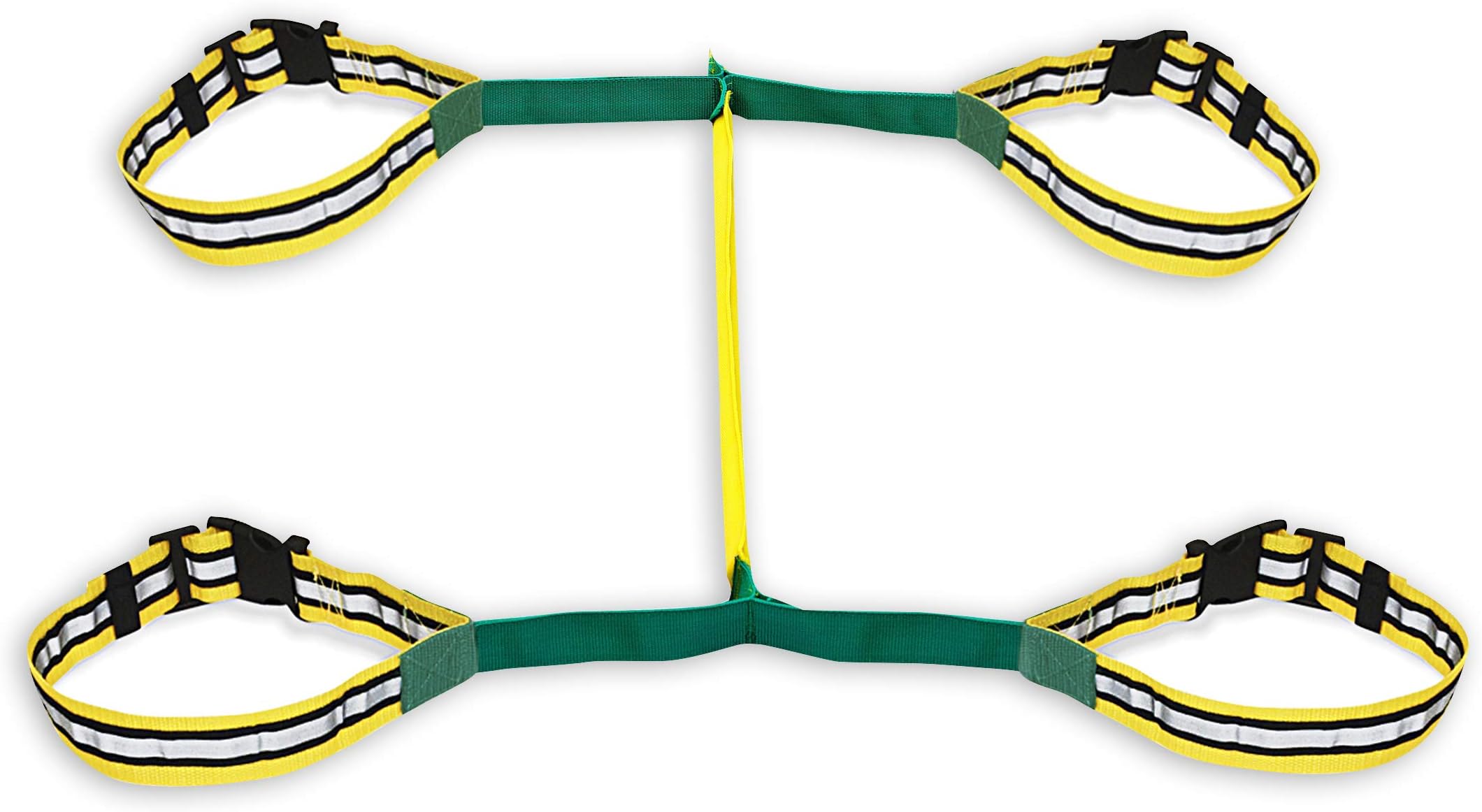 Safety Web (4 child), Childrens Walking Rope. Teacher Designed. Premium Quality. Also Includes Free Learning Games for Walks Guide.