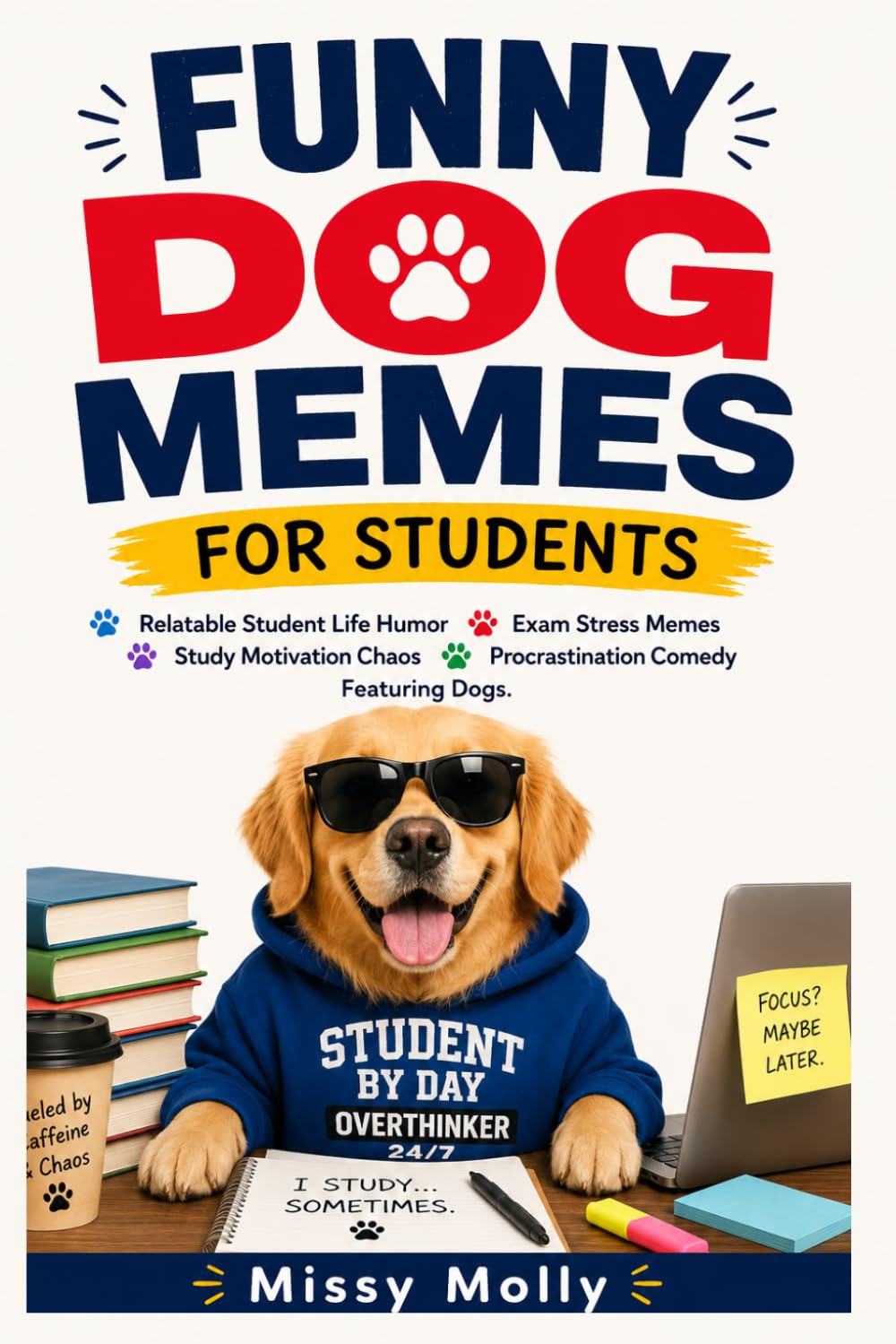 Funny Dog Memes for Students: Relatable Student Life Humor, Exam Stress Memes, Study Motivation Chaos, and Procrastination Comedy Featuring Dogs (The Laugh-A-Day Collection)