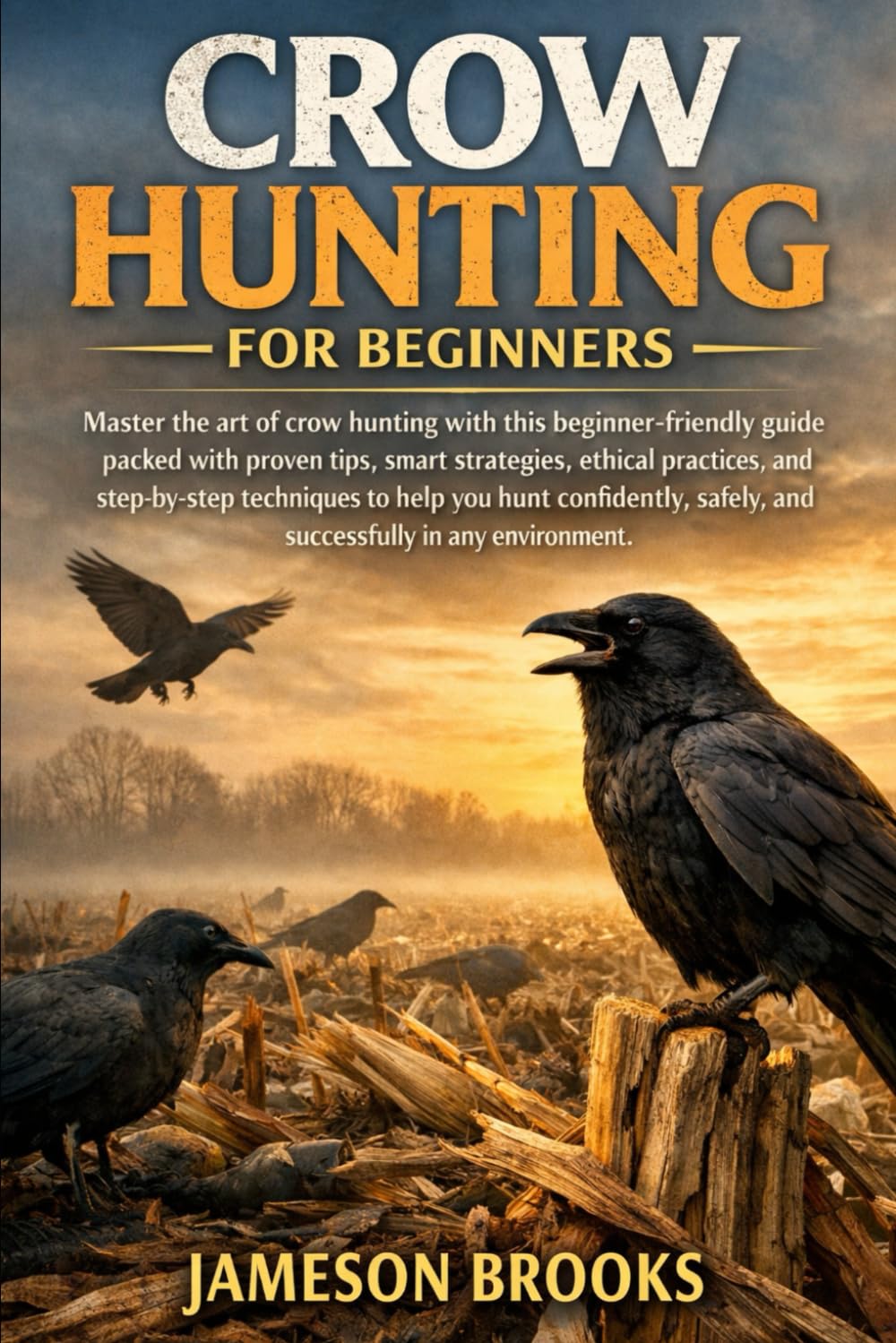 CROW HUNTING FOR BEGINNERS: Master the art of crow hunting with this beginner-friendly guide packed with proven tips, smart strategies, ethical ... safely, and successfully in any environmen