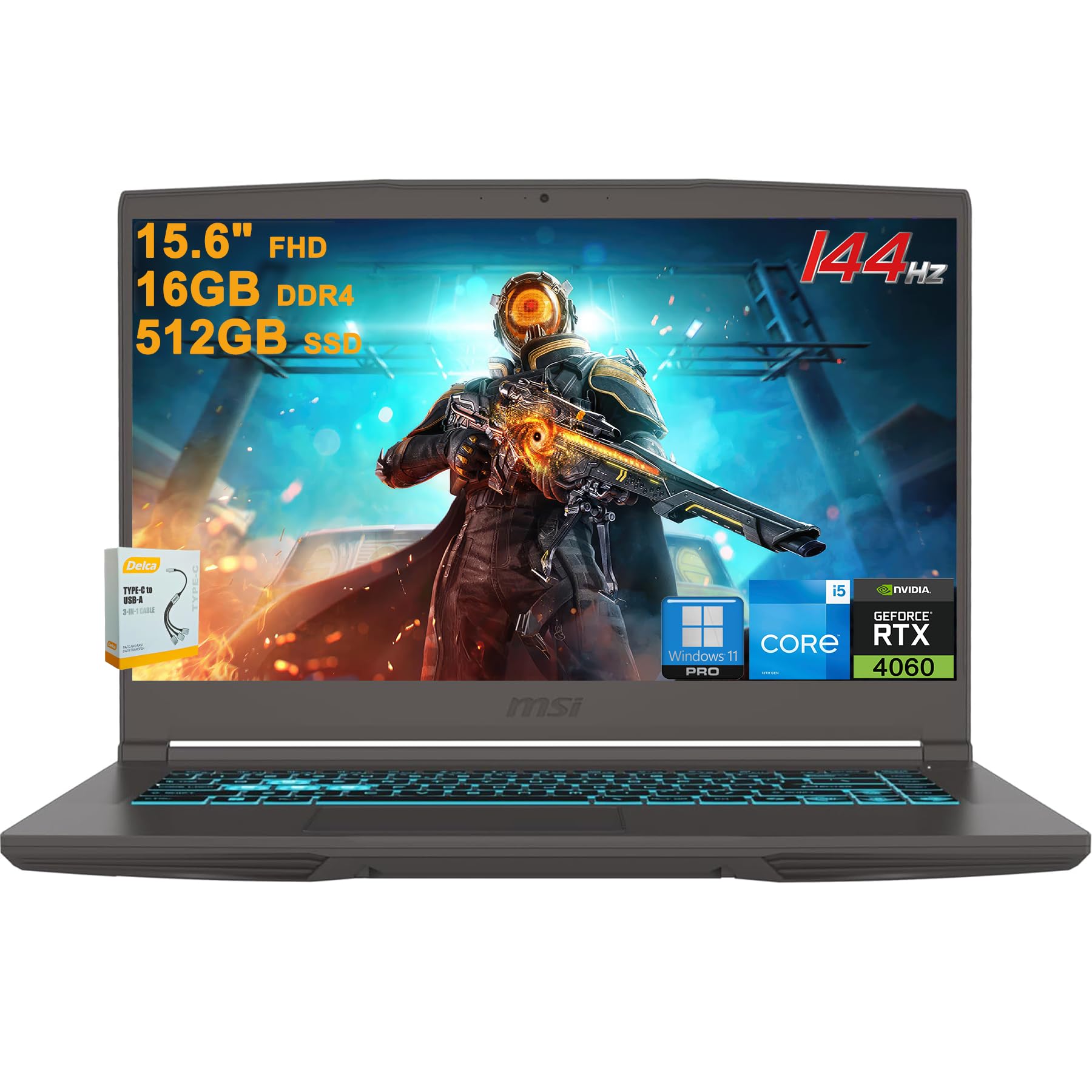 Amazon.com: msi Thin 15 Gaming Laptop | 15.6