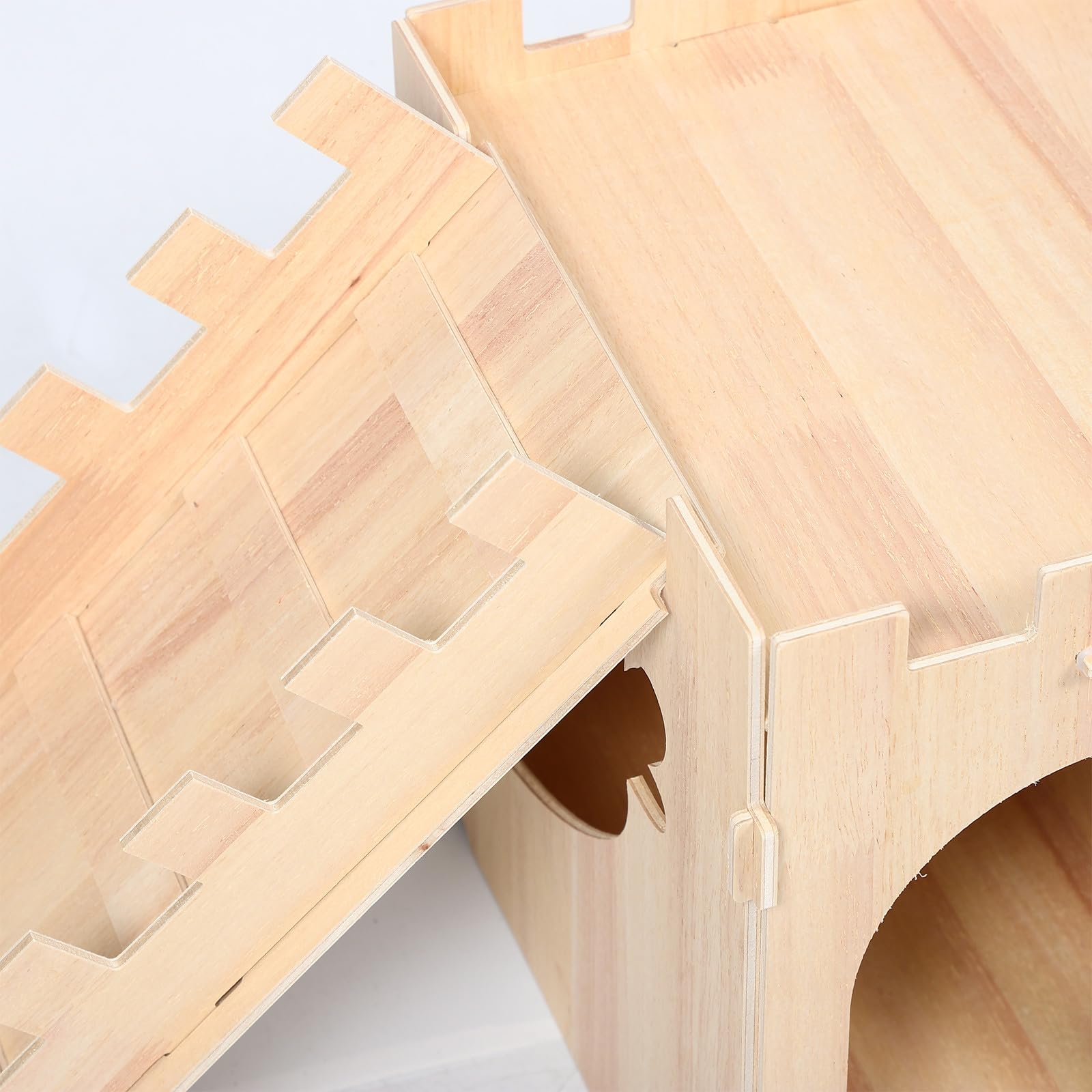Gatuida Cachette pour Lapins : Cachette pour Lapins, Maison en Bois pour cochons d'Inde, Hamster, Souris, Rongeur, abri pour Petits Animaux, Facile à Assembler pour