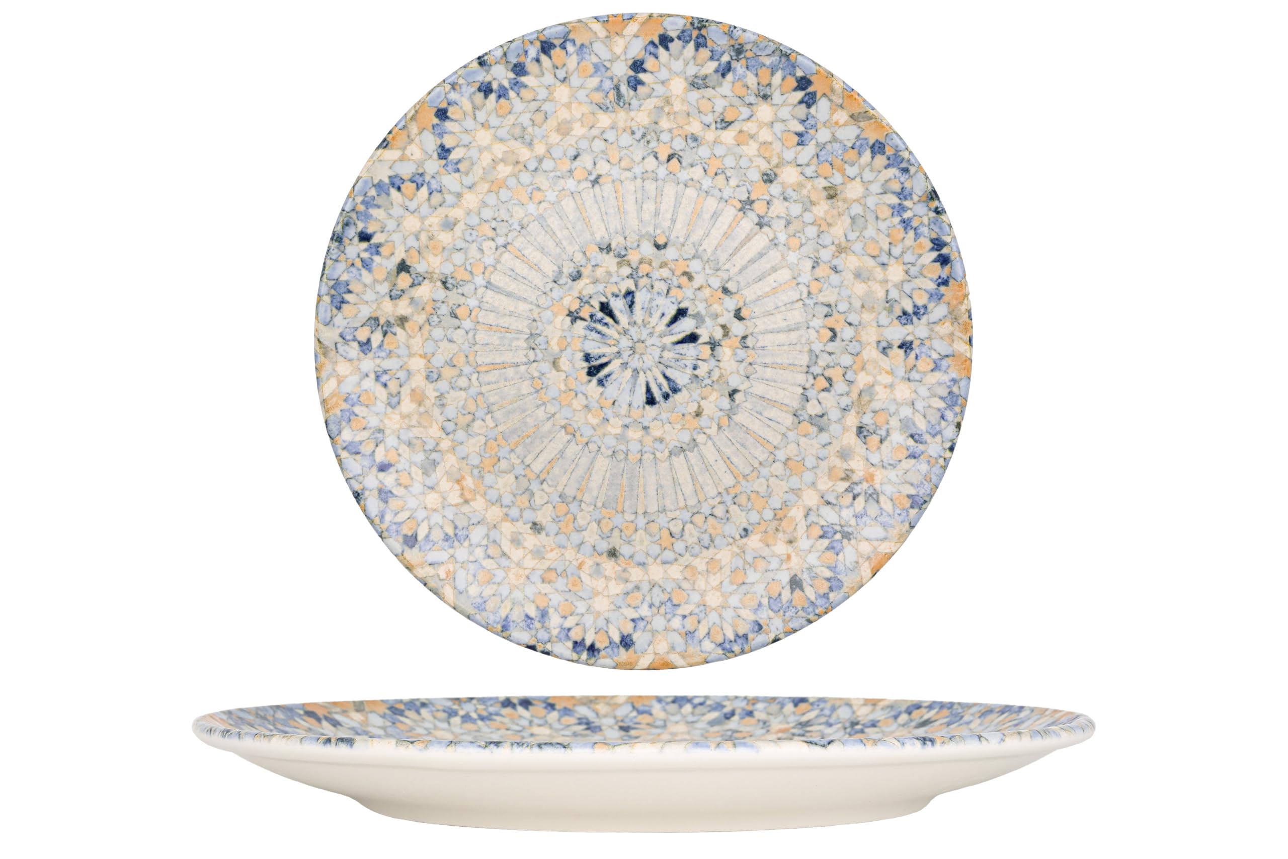 Bonna Dinner Plate - Luca Mosaic - Porcelain - 27 cm - Set of 6