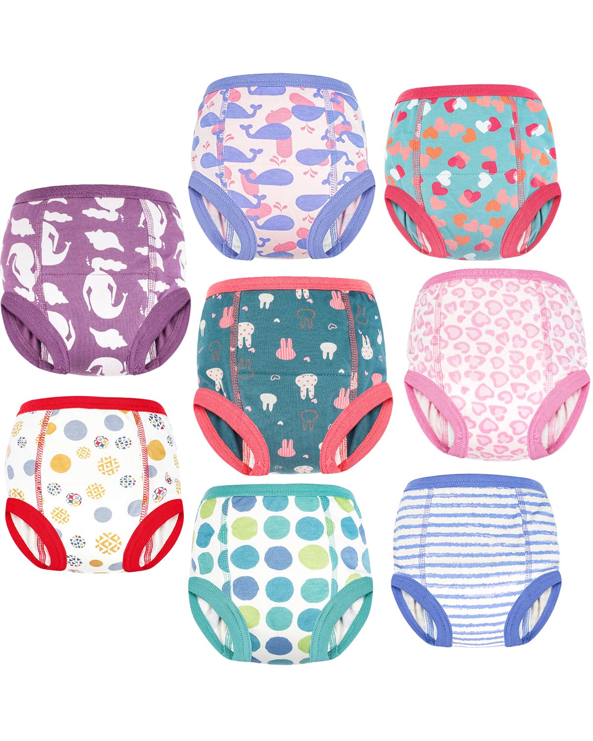 FLYISH Direct Trainingshose für Jungen, weich und saugfähig, 6-lagiger Stoff, 100% Baumwolle, 4 Packungen/6 Packungen, Auto