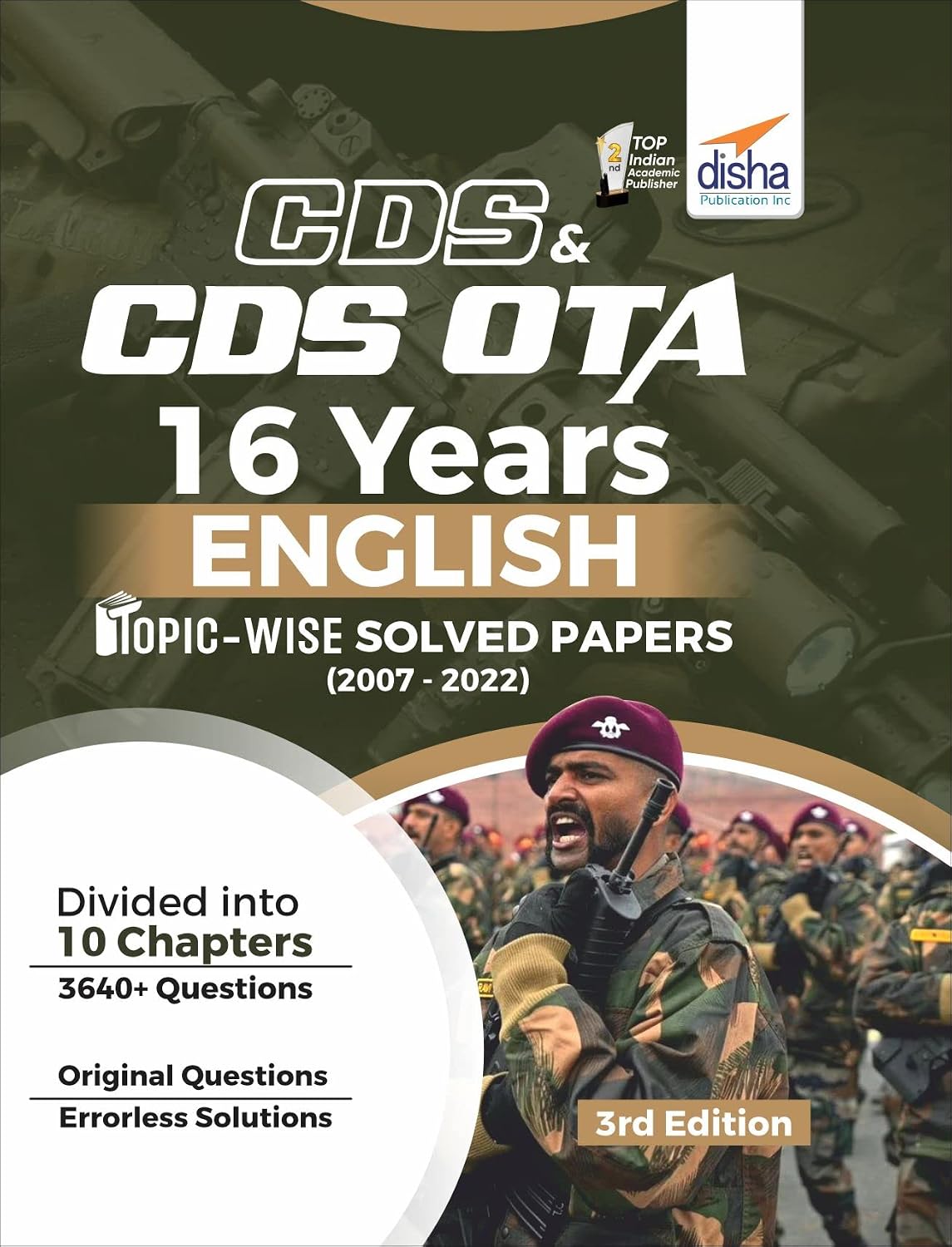 CDS AND CDS OTA 16 YEARS ENGLISH TOPICS WISE PAPERS: Disha ...