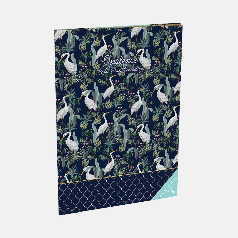 Gifted Stationery Company Gift Wrap Collection – 10 Premium Decorative Wrapping Sheets & 22 Matching Gift Tags – Gift Wrap Book for All Occasions (Opulence)