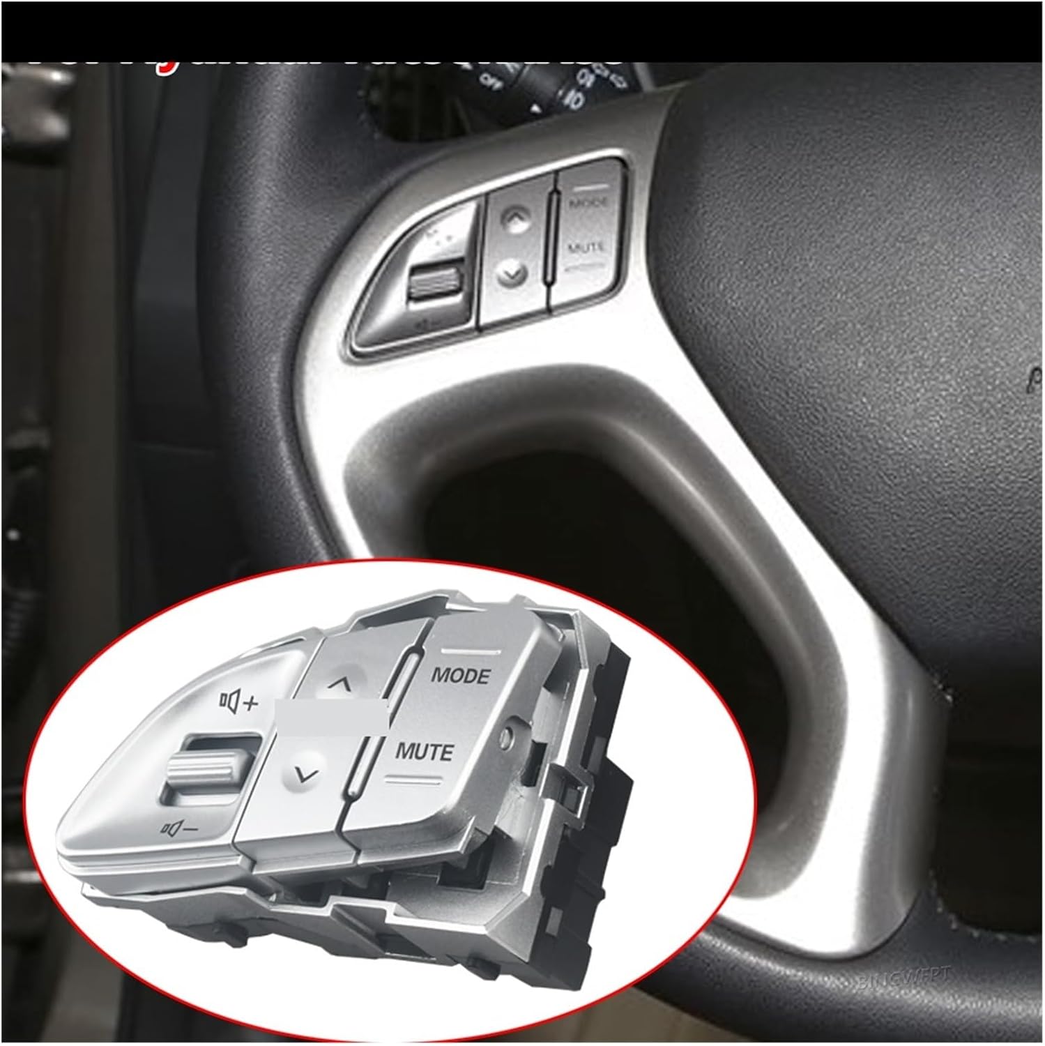 Car Button Fit for Hyundai IX35 Multifunctional Steering Wheel Button Left Control Switch Assembly Right Control Switch Steering Wheel Buttons(Left)