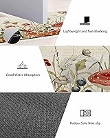 Vista 2 de Tapete de baño rústico con hongo para bañera, antideslizante, de secado rápido y absorbente, de tierra de diatomeas, para fregadero de cocina