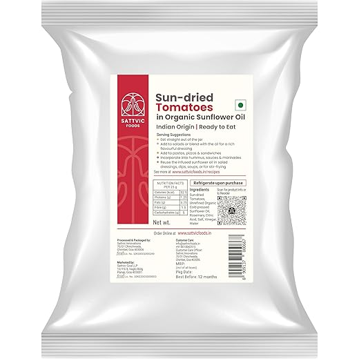 Sattvic Sun-Dried Tomatoes 5 kg - Tangy & Antioxidant-rich