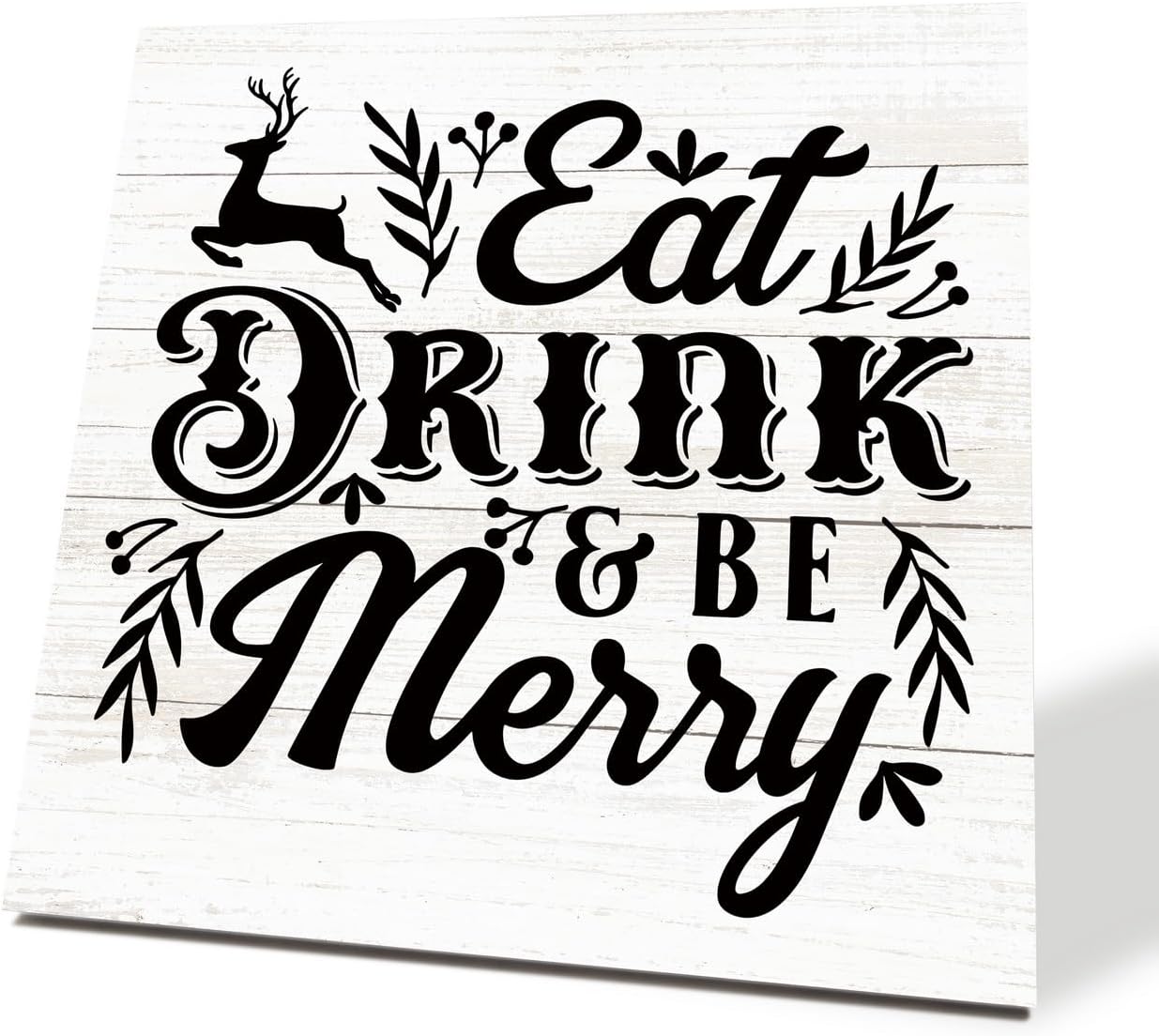 Rustic Wood Decor Sign, Wooden Plaque Sign Table Decor, Holidays Tabletop Decor