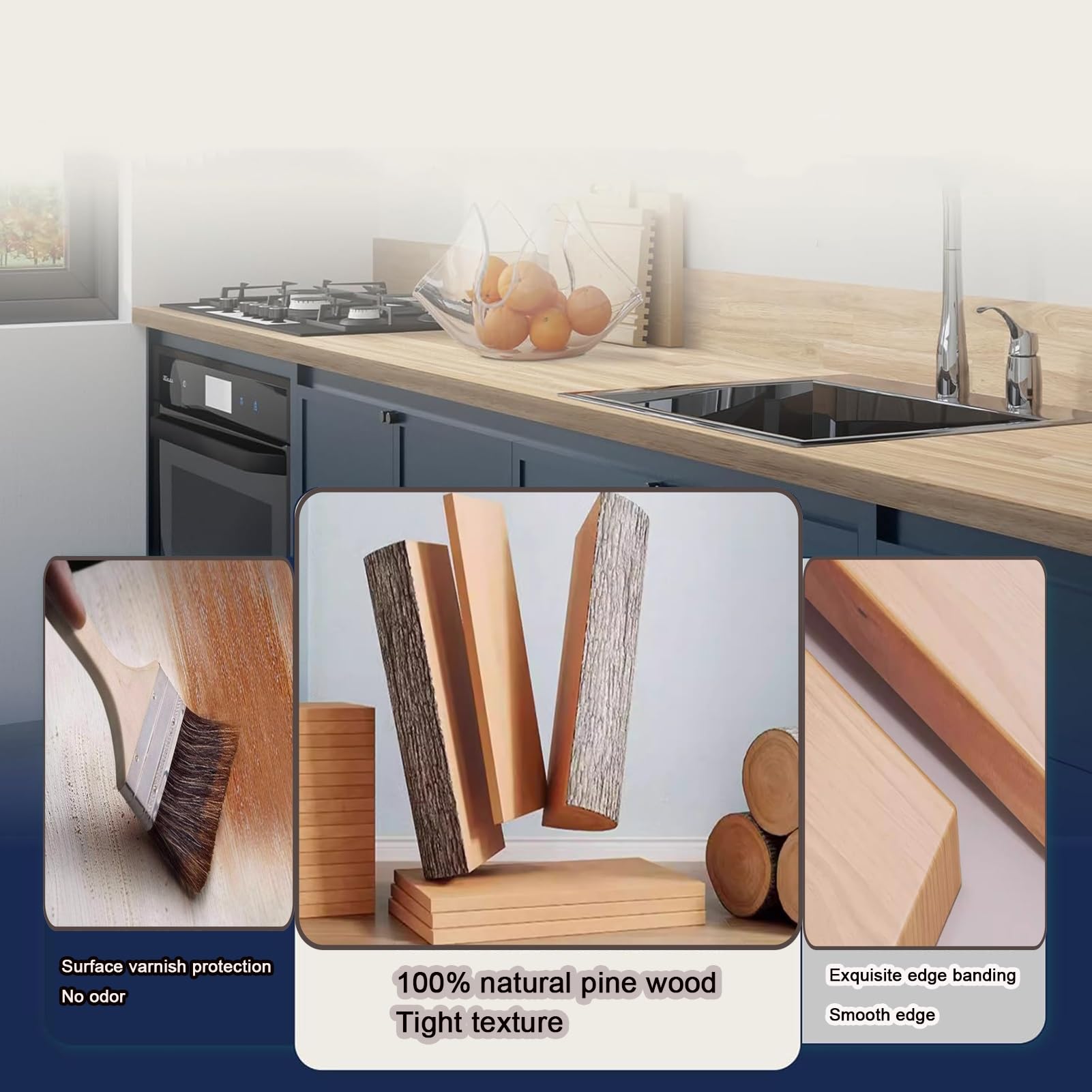 Amazon.com: XILYZMO Custom Made Solid Wood Table Top, DIY Laundry