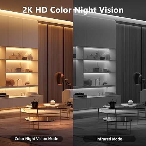 Miniatura 8 de Cámara celular 4G LTE para interiores, cámara de seguridad portátil sin WiFi con sensor de movimiento de radar, cámara interior 2K, batería larga,