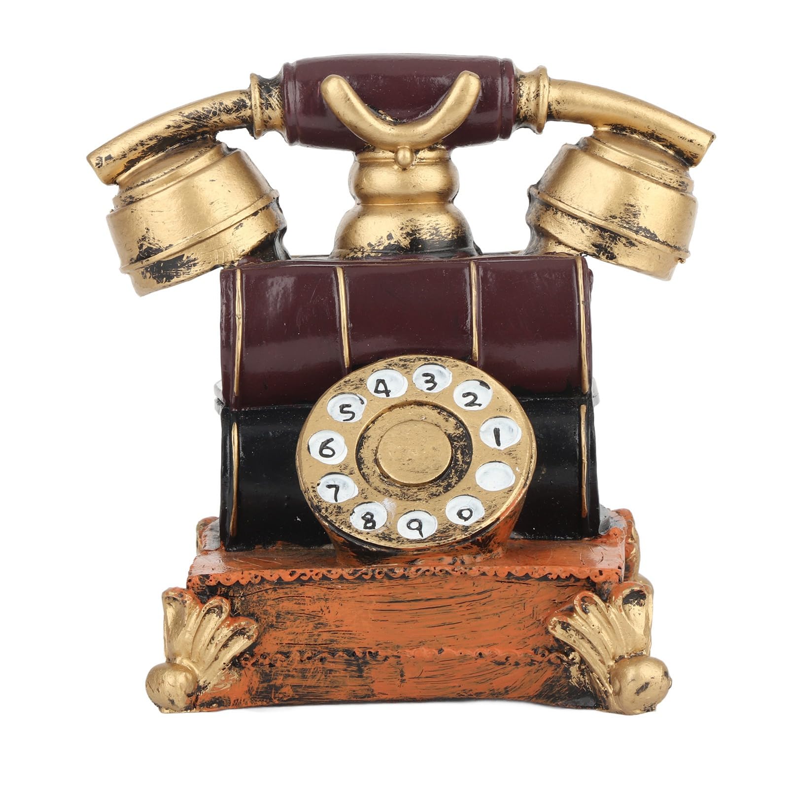 Decorative Phone Model Retro Vintage Telephone Decor Film Shooting Bar Table Decoration Suitable Home Living Room Bedroom Study Office Stores Bars Cafes