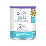 Bubs Whole Goat Milk Formula with Iron, Goat Milk-Based Powder, for Infants 0-12 Months, Made with Non-GMO Goat Milk, 20 oz