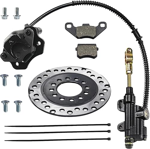 PRO BAT ATV Quad Freno trasero Asamblea cilindro maestro pinza disco rotor con pastilla de freno para 50cc 90cc 110cc 125cc chino 4 ruedas