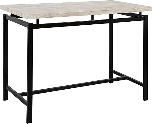 Miniatura 22 de AWQM Juego de mesa de comedor para cocina, sala de estar, bar, color marrón industrial café industrial,Negro-2,Beige (Style 2-Beige),Estilo